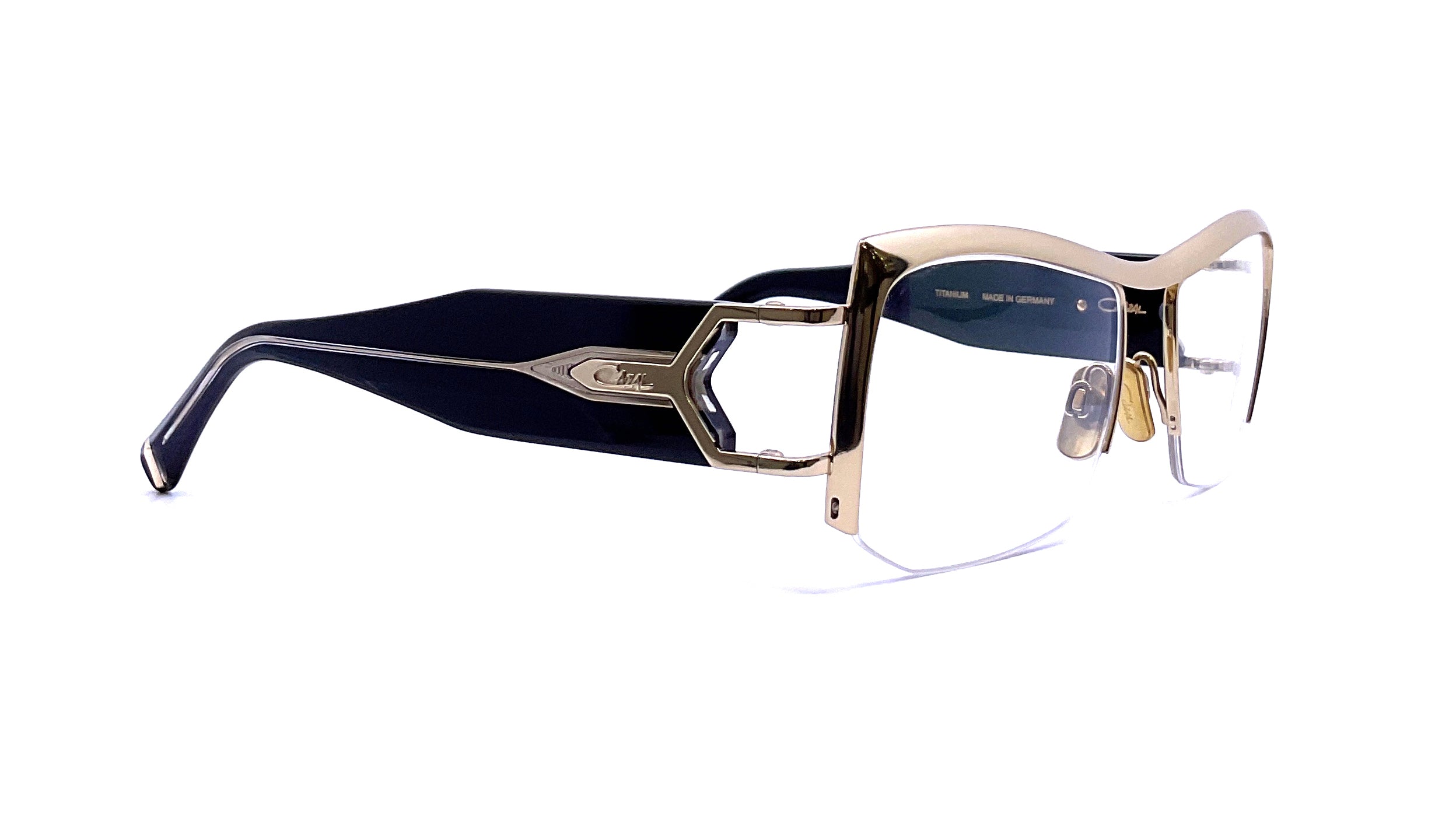 Cazal 5001 Sunglasses - Black/Gold Frame with UV Protection - Perfect for Outdoor Activities, Driving, and Fashion Accessories
