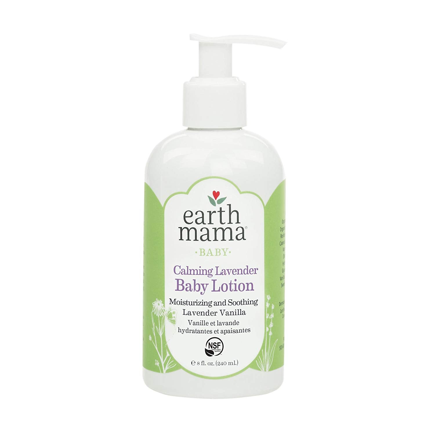 Organic Lavender Baby Lotion 240ml - Hypoallergenic & Soothing Moisturizer for Sensitive Skin - Perfect for Bedtime & Baby Massage