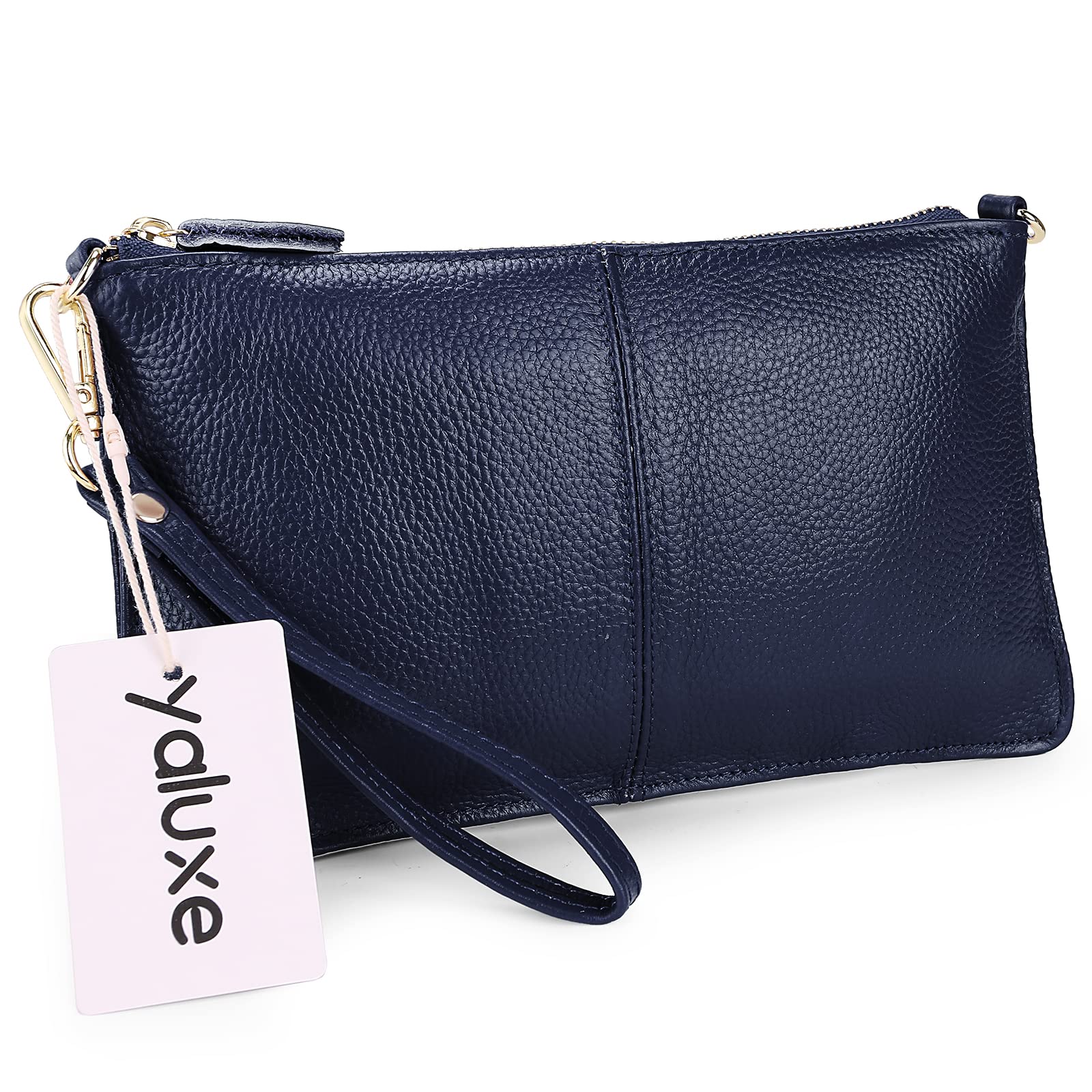 YALUXE Genuine Leather Crossbody Bag for Women - Stylish Phone Clutch Wallet for Daily Use