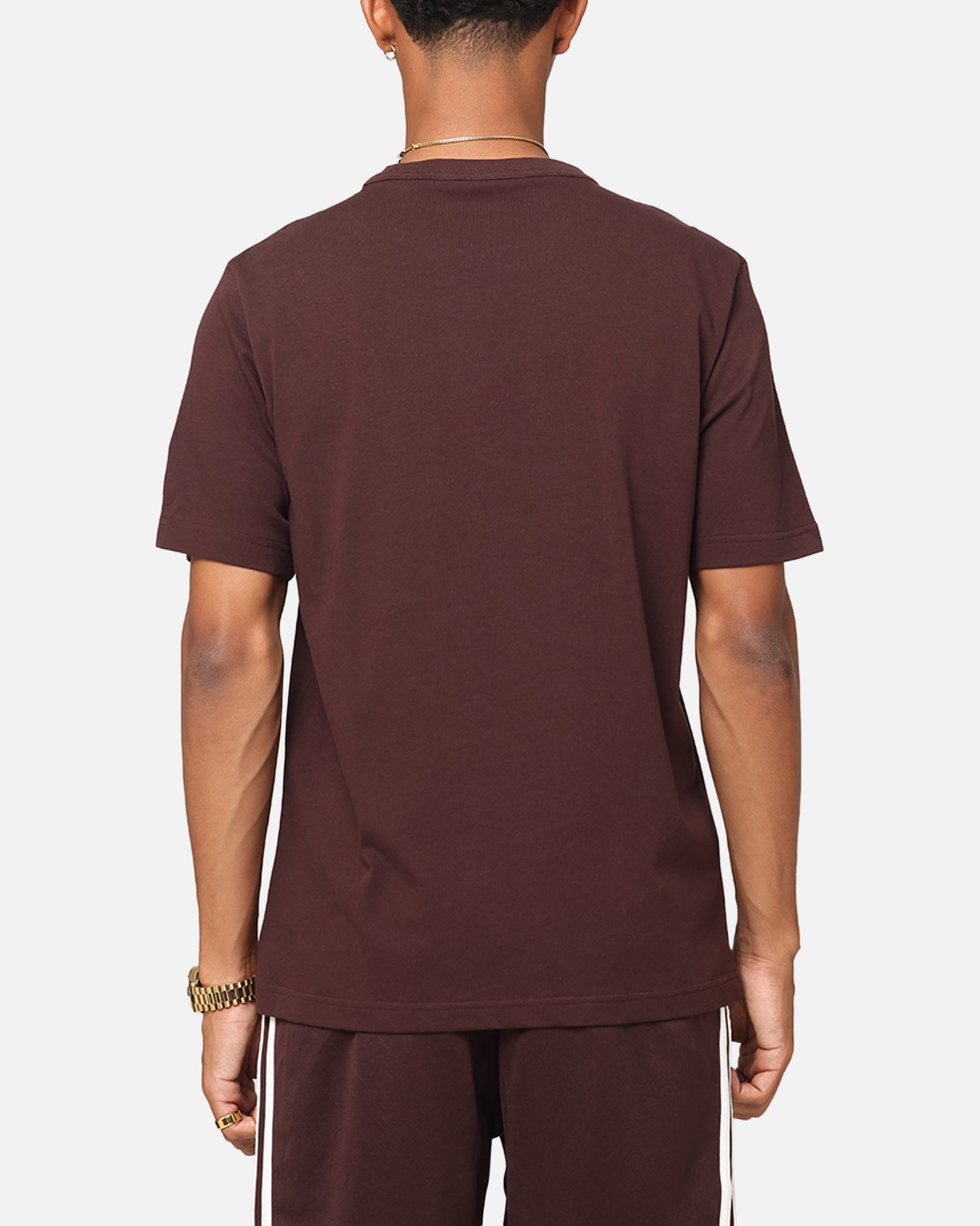 Adidas Graphic T-Shirt for Men - Brown Cotton Casual Tee - Perfect for Streetwear, Gym & Everyday Outfits