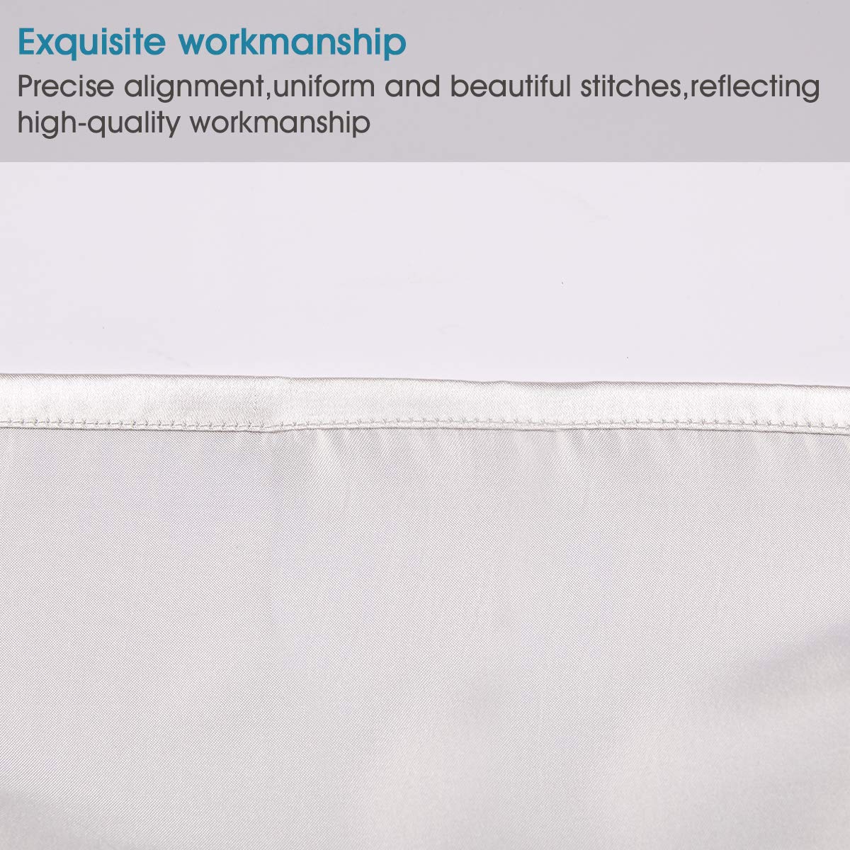 STONECREST Premium Zippered Gusseted Pillow Protector - 1 PC Queen Size 400TC Sateen Pillow Encasement Cover | Hypoallergenic Bedding Protection for Allergy Relief & Dust Mite Prevention