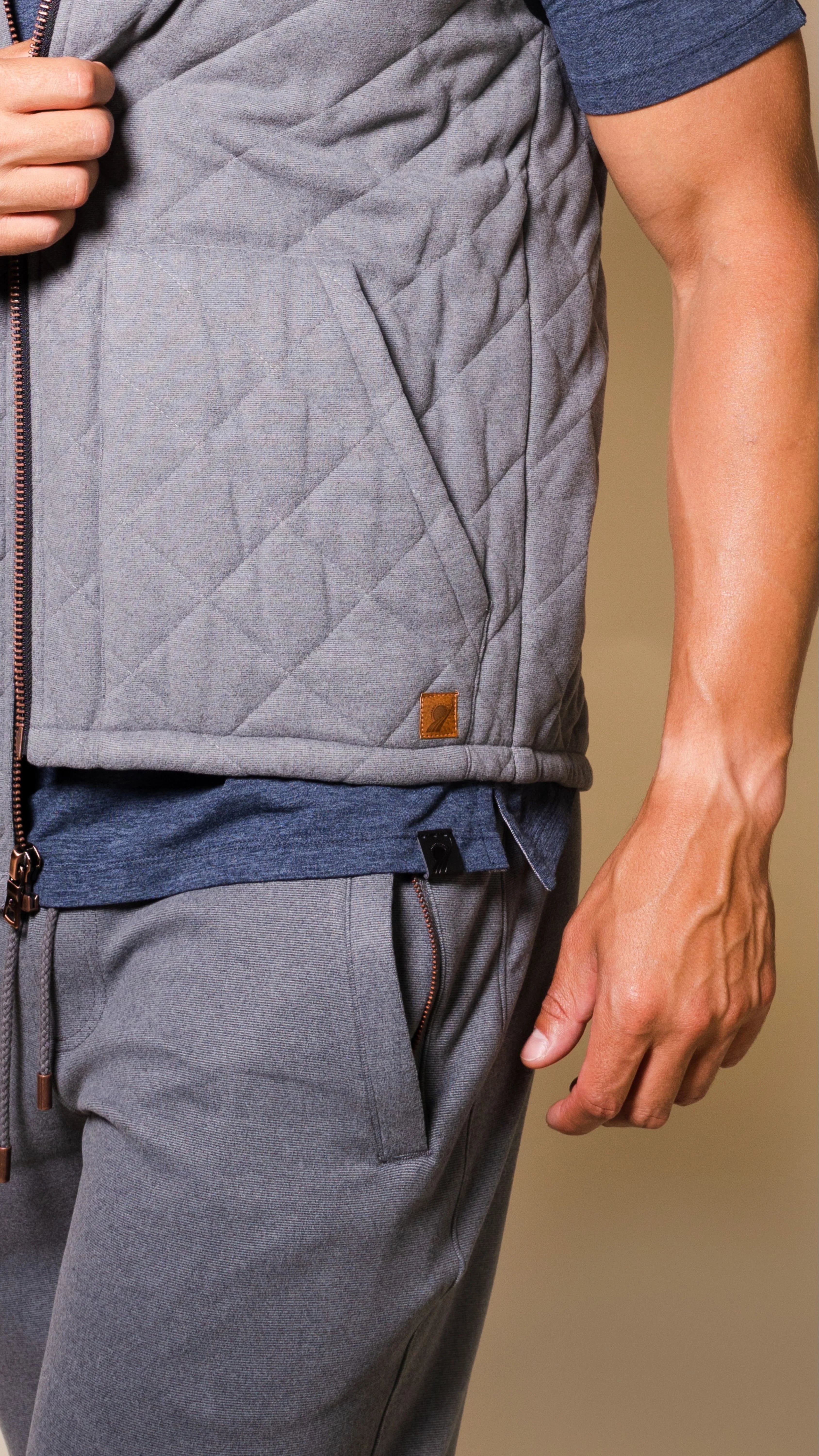 Fundamental Coast Jet Black Solid Vest for Men - Lightweight Outdoor Layering & Casual Wear