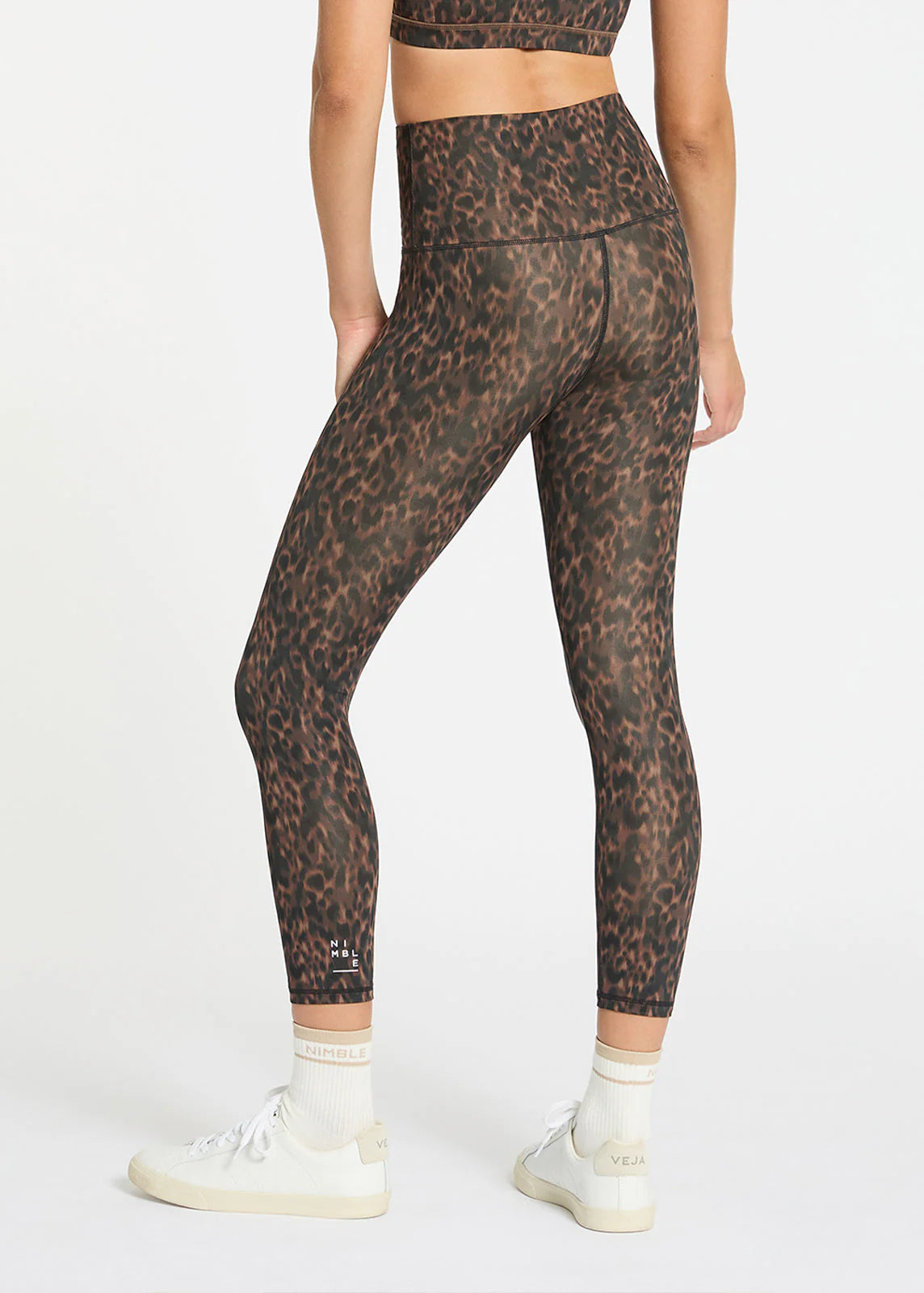 Hi Rise 7/8 Legging Tortoiseshell - High Waisted Yoga Pants for Women, Workout & Lounge Wear, Comfortable Tummy Control Activewear