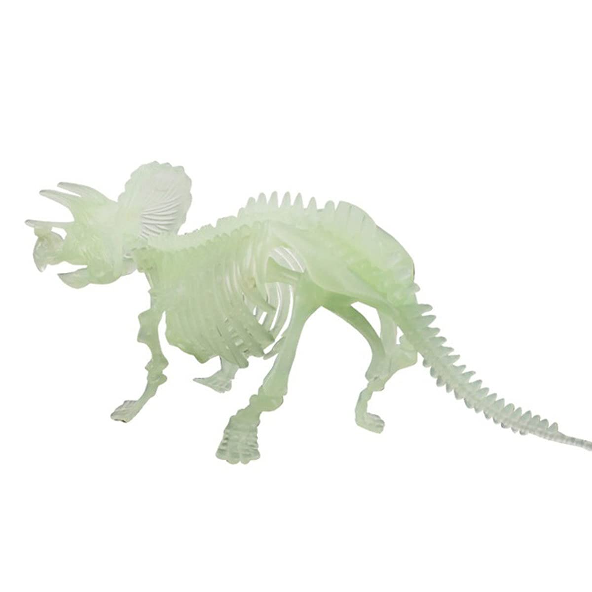 Glow in the Dark Dinosaur Skeleton Toy - Realistic Halloween Decorations, Spooky Human Skeleton Model for Kids & Adults - Perfect for Halloween Party, Haunted House, Classroom Science Display & DIY Crafts