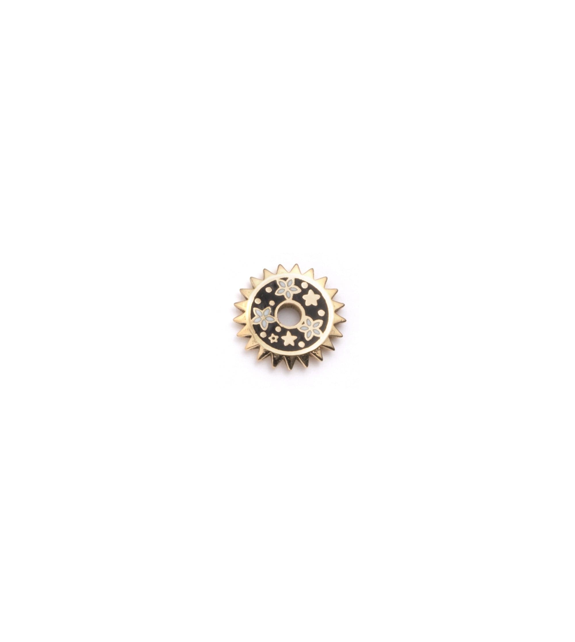 Resilience Champlevé Symbol Disk - Handcrafted Enamel Jewelry for Women, Unique Spiritual Pendant Necklace - Perfect for Meditation, Yoga & Gift Giving