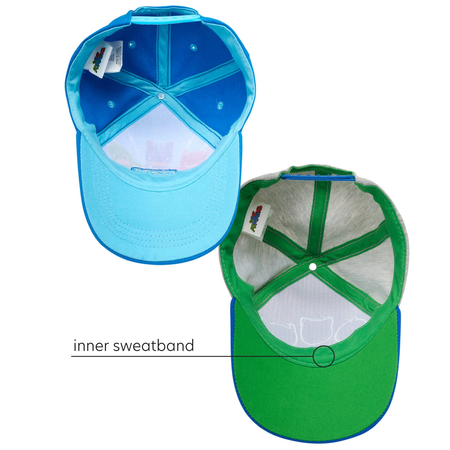 PJ Masks Boys' Baseball Cap 2 Pack - Catboy, Owlette & Gekko Adjustable Snapback Hats for Kids (2T-7 Years) | Perfect for Dress Up, Halloween Costumes & Everyday Play