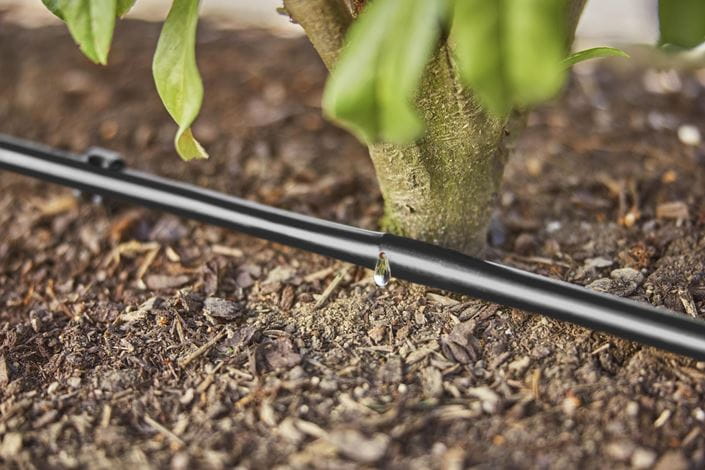 Gardena 25m Drip Irrigation Line for Bushes and Hedges - Efficient Watering System for Garden Landscaping and Plant Care