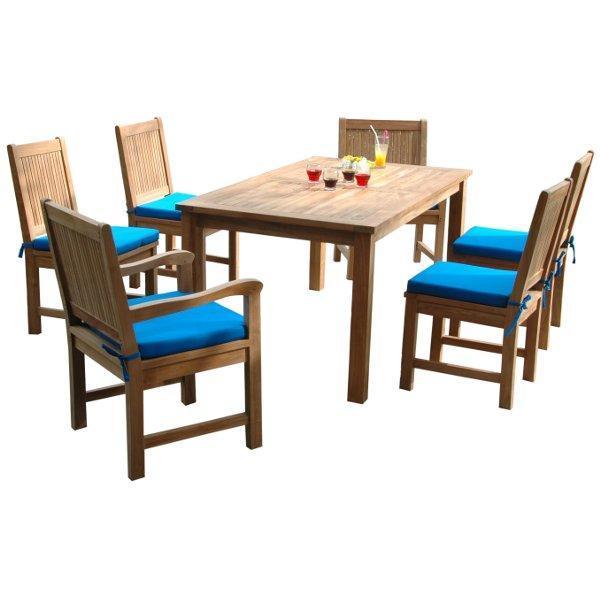 Montage Chester 7-Piece Dining Room Set - Modern Kitchen Table & Chairs for Family Meals & Entertaining Guests