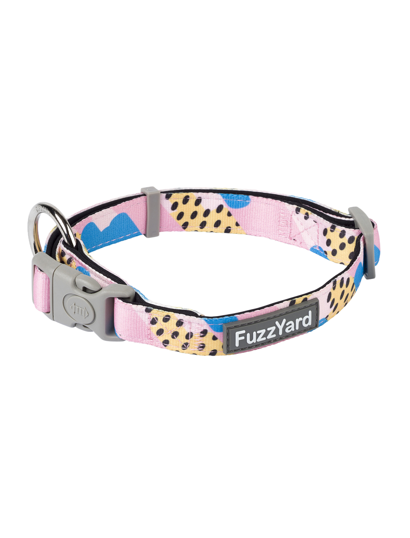 FuzzYard Jiggy Pet Collar for Dogs & Cats - Adjustable & Durable (3 Sizes: Small, Medium, Large) - Perfect for Daily Walks, Training & Outdoor Adventures