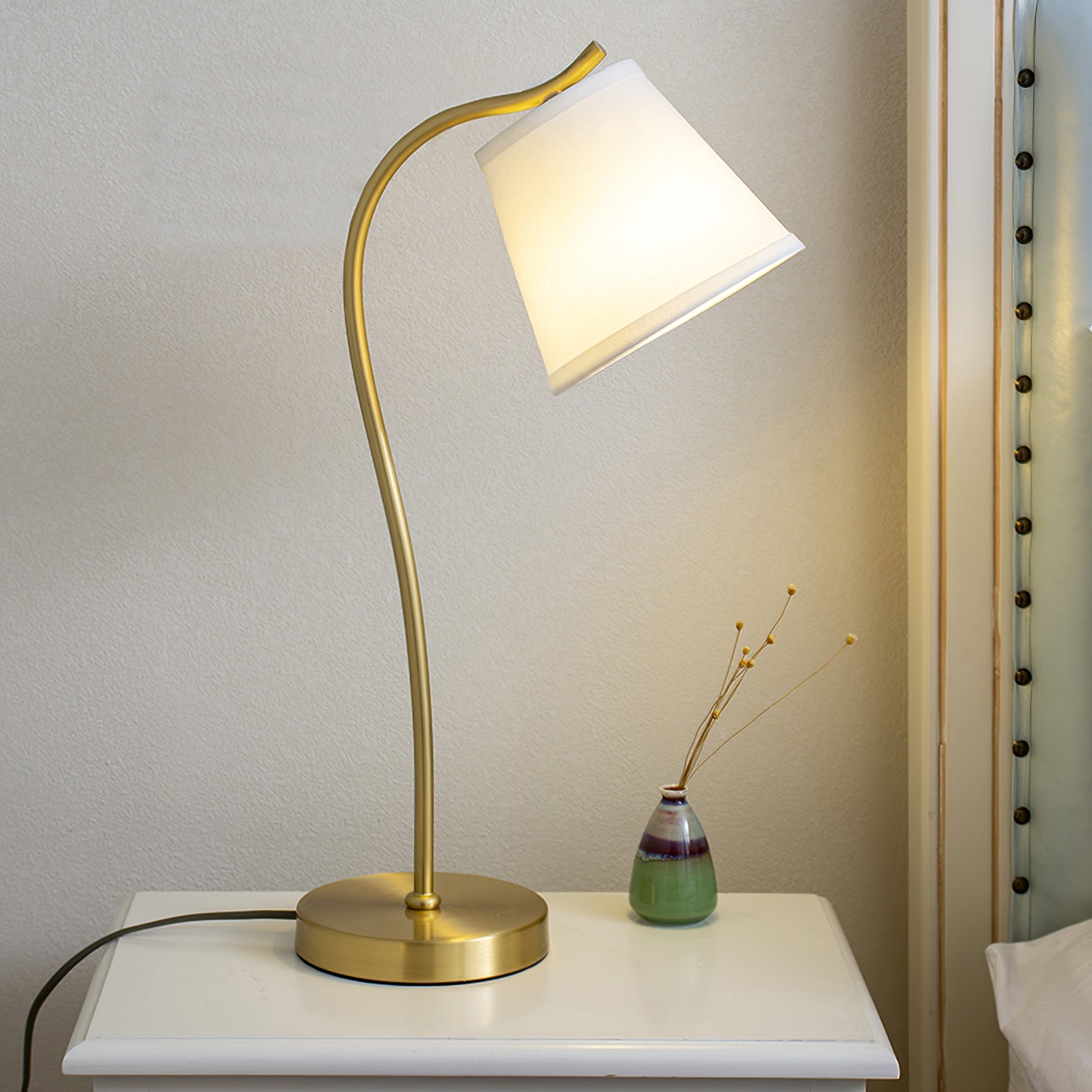 Aneta Table Lamp - Modern LED Desk Lamp with Adjustable Brightness & Color Temperature for Home Office, Bedroom, and Study Room Lighting