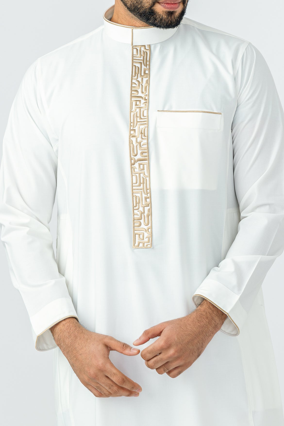 Al Huruf Jubba - Traditional Arabic Thobe for Men - Perfect for Eid, Weddings & Special Occasions