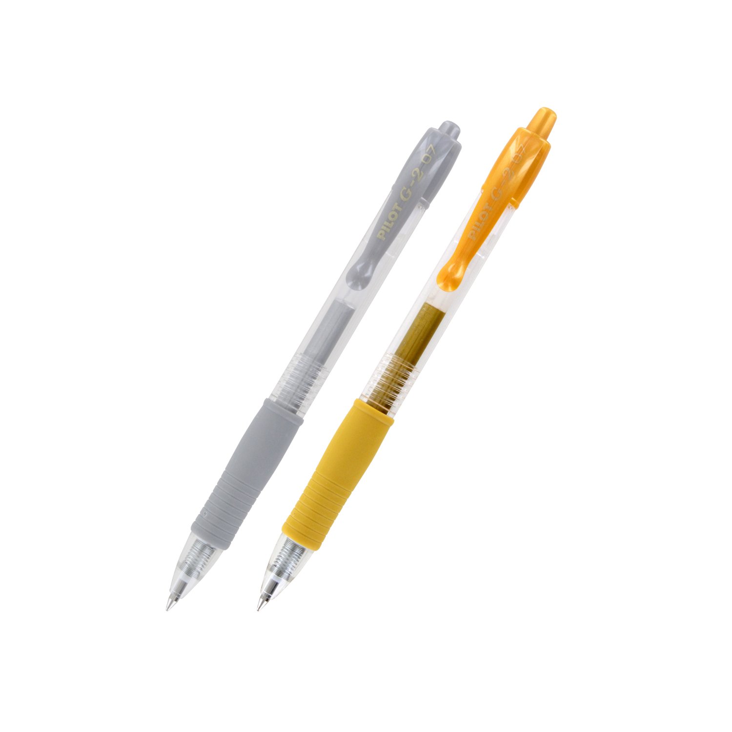 Pilot G2 Metallic Gel Pens 0.7mm Fine Point - Gold & Silver Gel Ink Rollerball Pens (2-Pack) for Office, School, Note Taking & Gift Giving