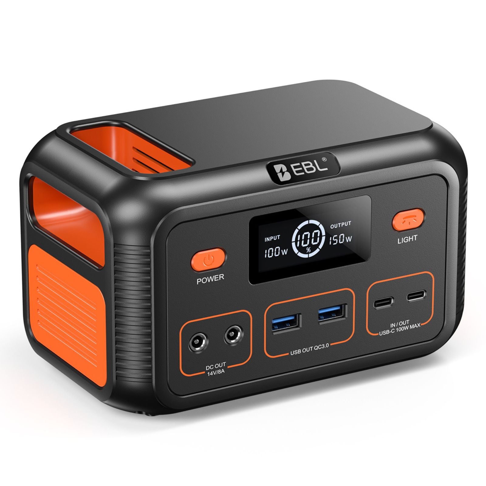 EBL 150W Portable Power Station - Compact & Lightweight Solar Generator for Camping, Outdoor Adventures & Emergency Backup Power