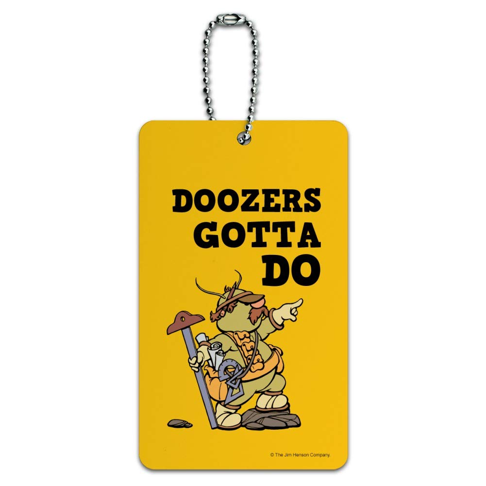Fraggle Rock Luggage Tag - Doozers Gotta Do Suitcase ID Card for Carry-On Bags | Perfect for Travel Identification, Kids' Luggage & Collectible Gift