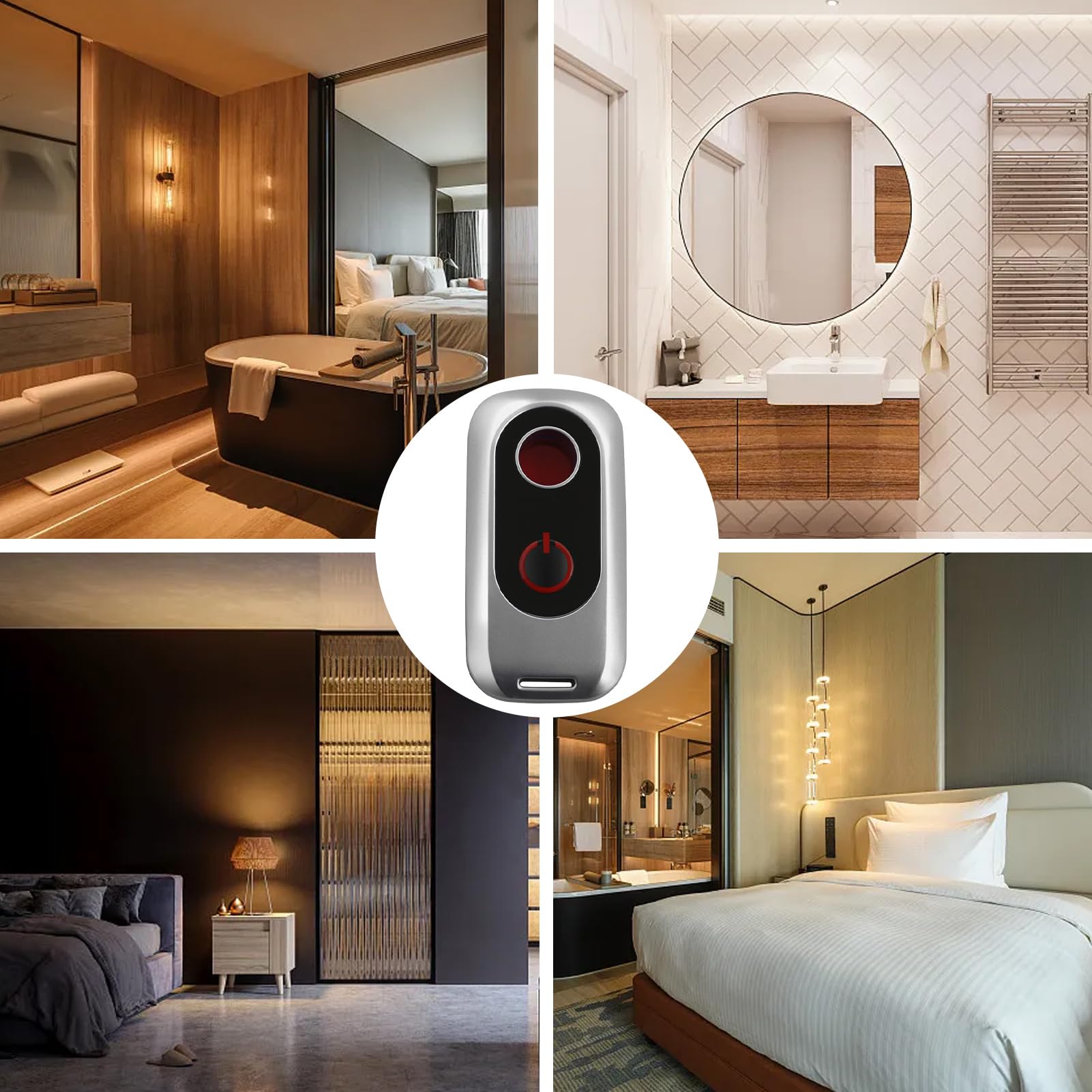 Compact Hotel Room Camera Detector - Anti-Spy GPS Tracker Finder with 720-Hour Battery Life | Privacy Protection Device for Travel, Business & Home Security