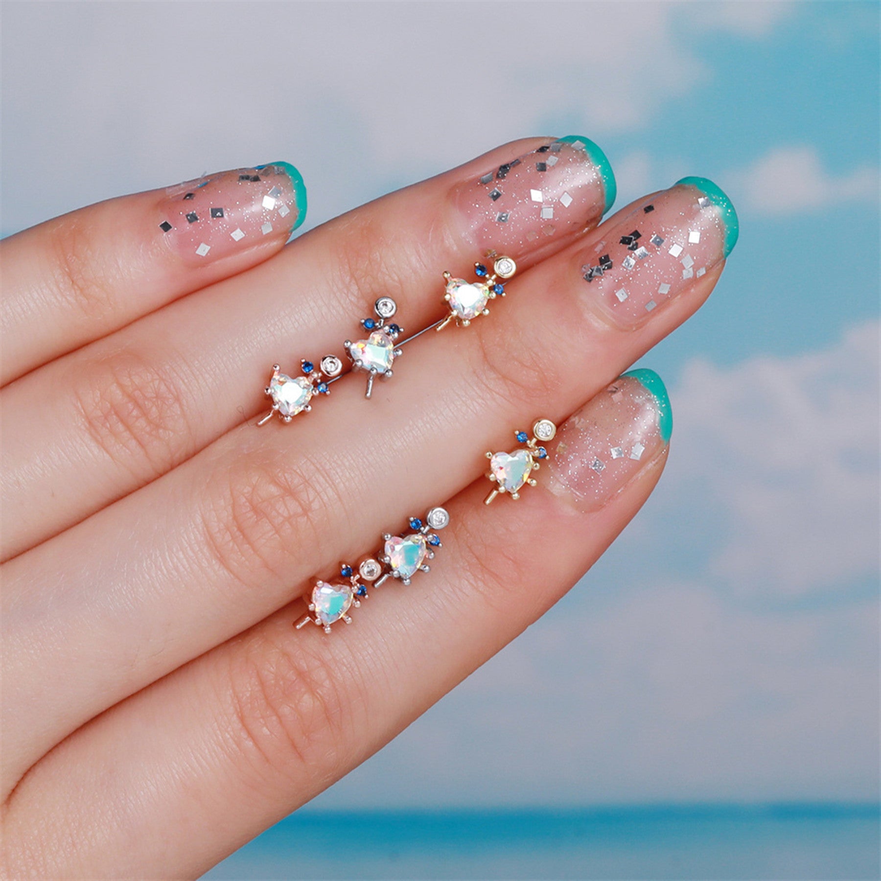 20G Unicorn Cartilage Conch Barbell Back Helix Studs - Body Jewelry for Ear Piercing | Perfect for Cartilage, Helix, and Conch Piercings | Trendy and Unique Gift Idea