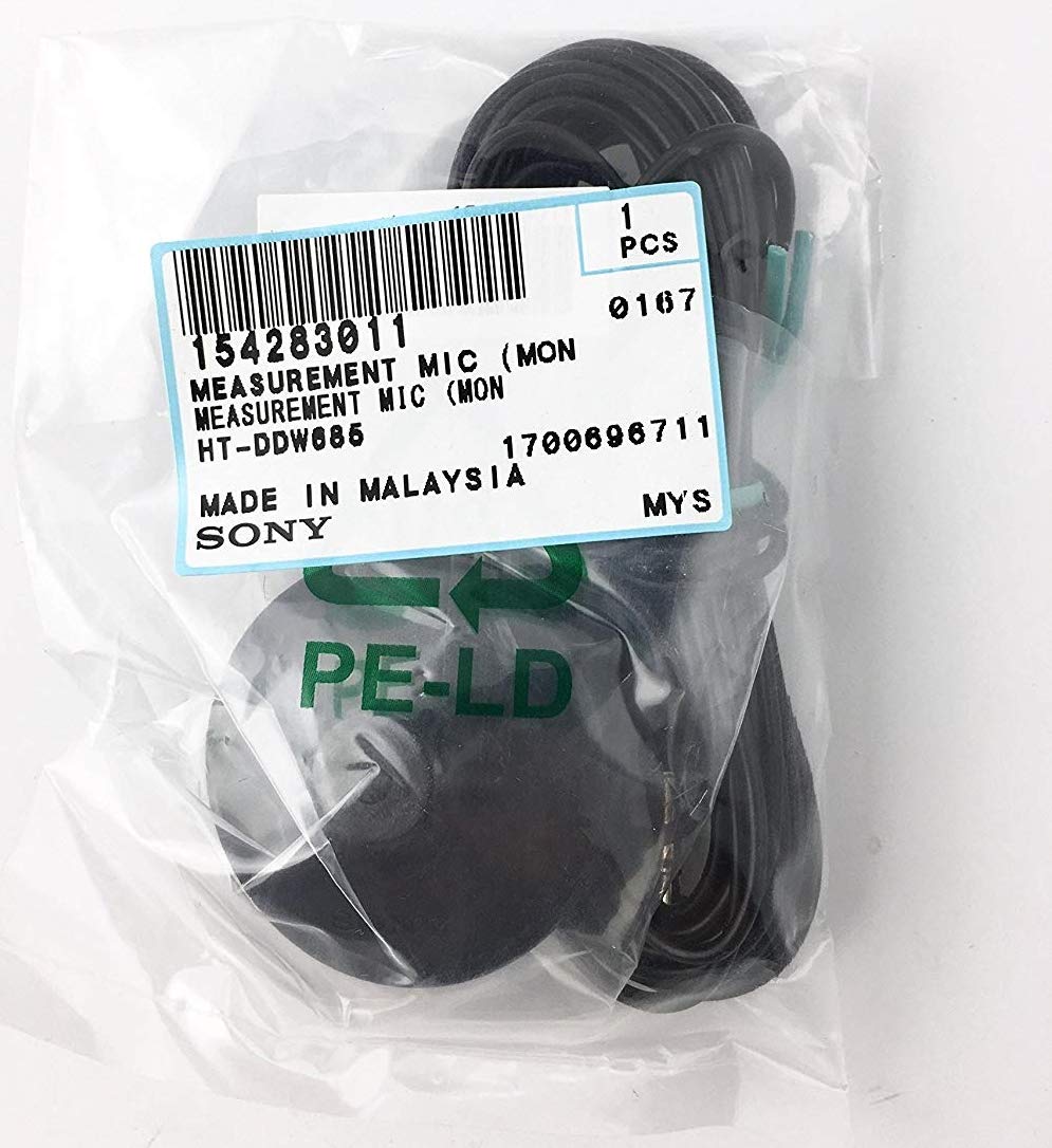 4.5M Calibration Microphone ECM-AC2 for Sony STR-DG1000/DN840/DH520/DH500/DG910/DG820/DG720/DG710/DG600/DG520 - Replacement Part 154283011 - Perfect for Home Theater Setup & Audio System Calibration