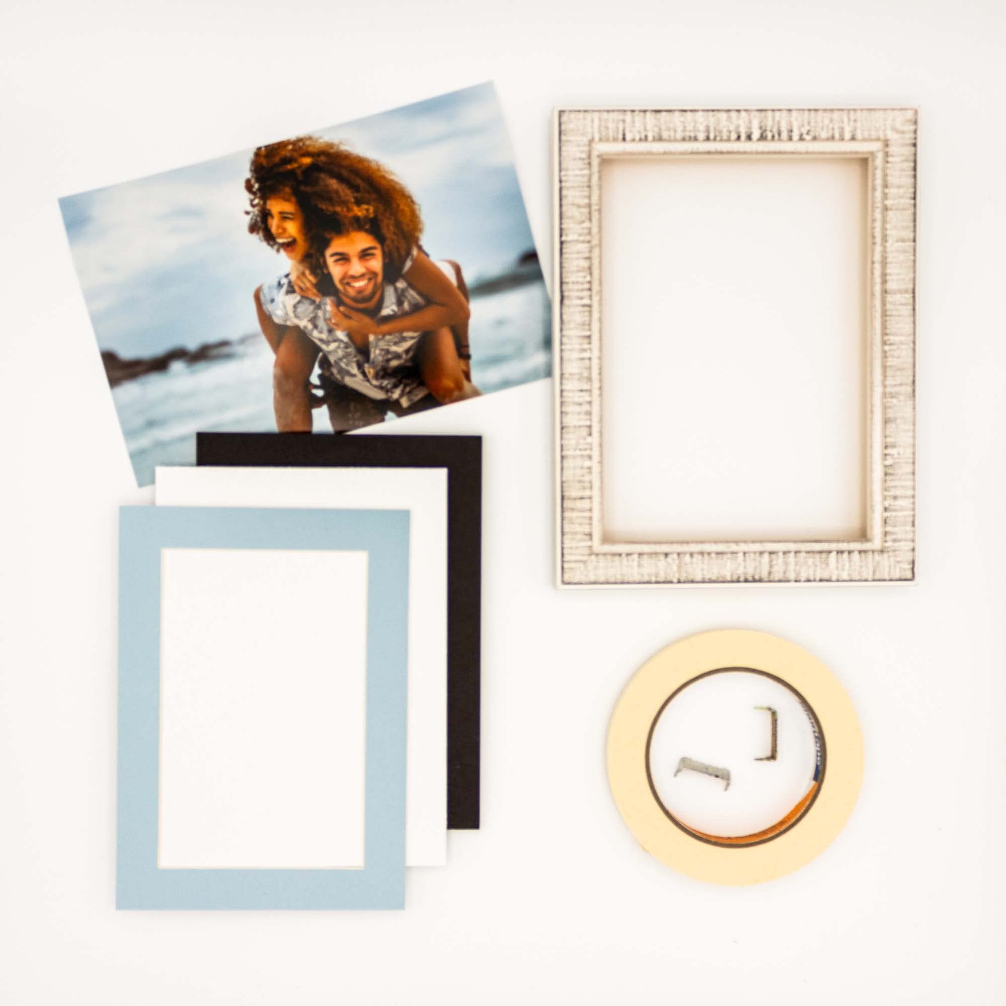24x36 Acid-Free Baby Blue Precut Matboard with Backing Board - Bevel Cut for 8x10 Photos, 4-Ply Thickness - Includes Crystal Clear Self-Seal Photo Mat Bag - Perfect for Framing, Picture Displays, and Scrapbooking Projects