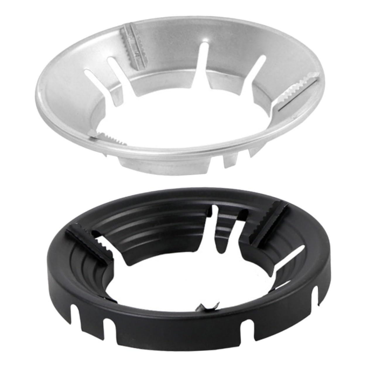 BESPORTBLE 2-Pack Universal Stainless Steel Gas Stove Windshield & Wok Support - Fireproof Range Hood Cover for Outdoor Camping & Home Kitchen Use