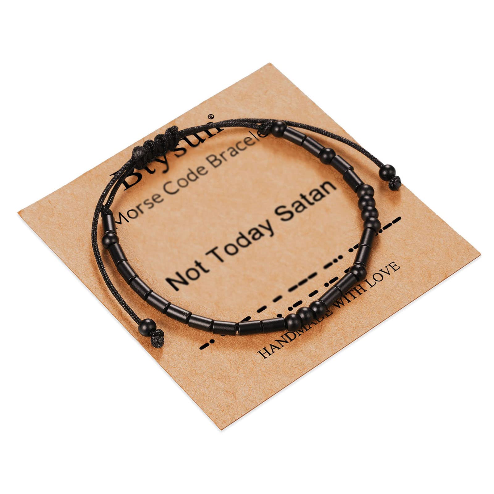 Morse Code Bracelet for Women & Men - Adjustable Braided Leather Bracelet with Inspirational Message - Best Friend Birthday Gift for Sister, Daughter, Mom, Dad - Christmas Jewelry for Couples - Perfect for Daily Wear, Special Occasions & Motivational Gifts
