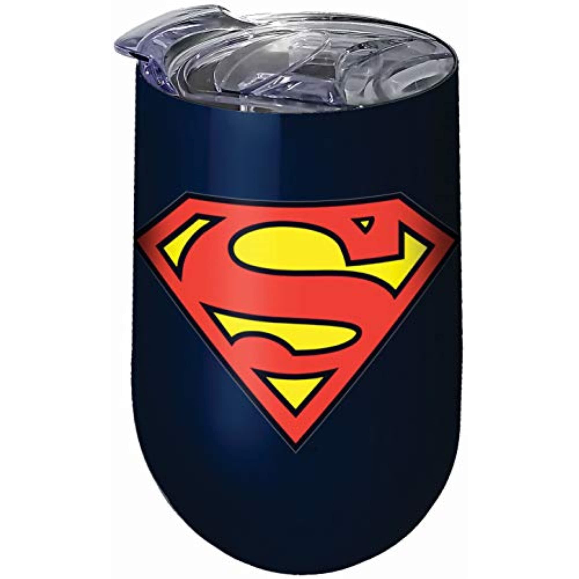 Superman Logo Stainless Steel Tumbler 16oz - Insulated Travel Mug for Coffee & Tea - Perfect for Office, Gym & Superhero Fans