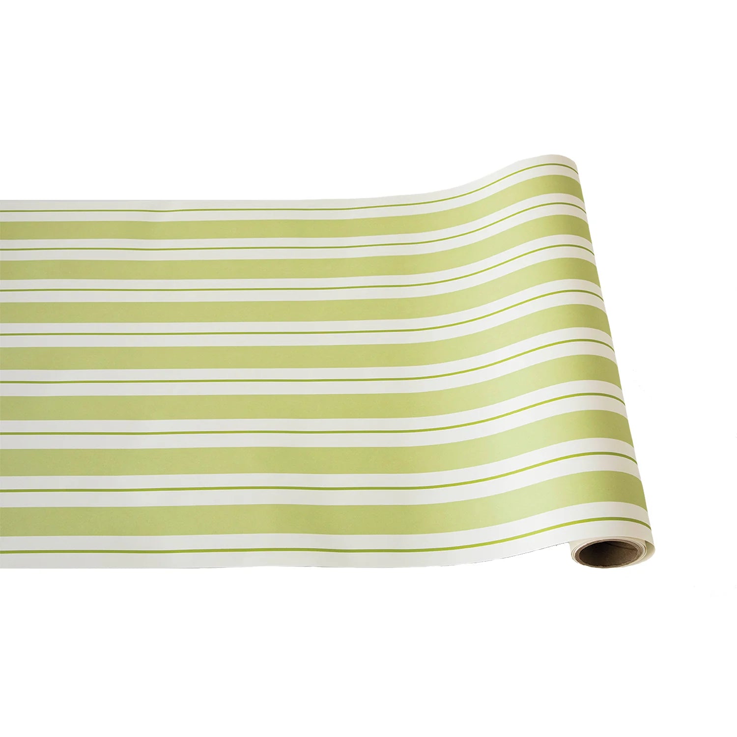 Hester & Cook Green Awning Stripe Table Runner - Classic Striped Cotton Table Decor for Dining Room, Kitchen, or Party Events