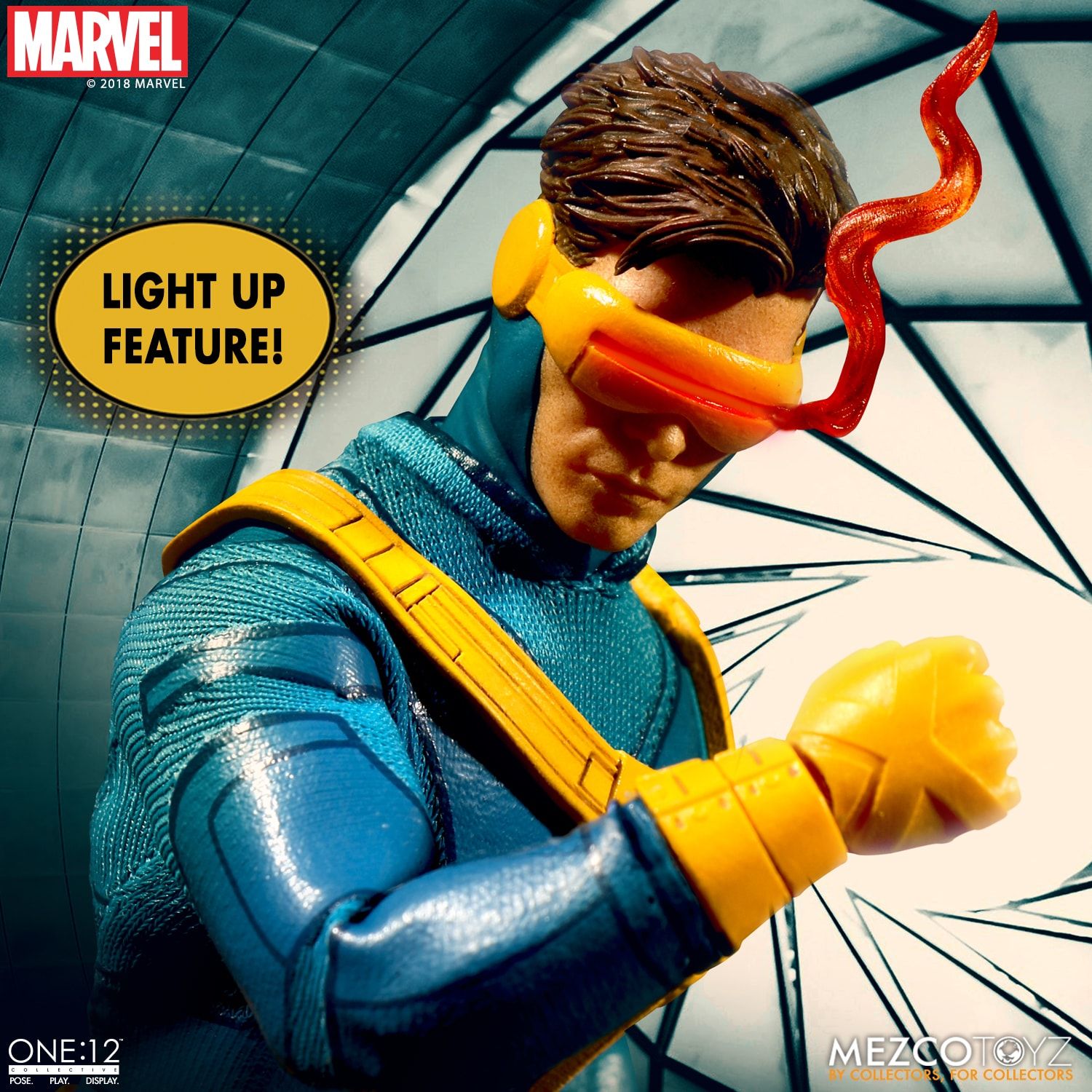 Mezco Toyz One:12 Collective Marvel Comics X-Men Cyclops 1/12 Scale Action Figure - Premium Collectible for Display & Marvel Fans