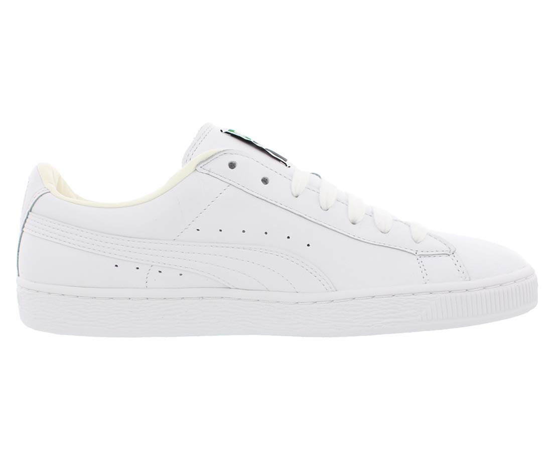 PUMA Men's Basket Classic XXI Lace-Up Sneakers - White Casual Shoes for Men | Comfortable Walking & Everyday Wear | Gym, Work, Street Style Fashion