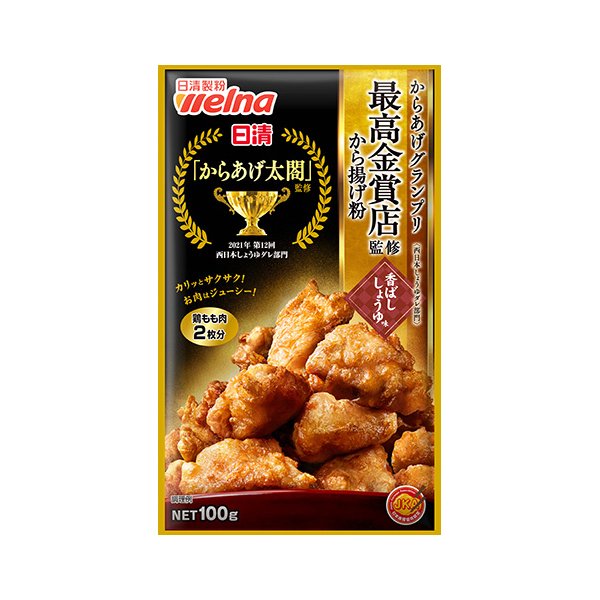 Nisshin Karaage Japanese Fried Chicken Flour Roasted Soy Sauce 100g - Authentic Japanese Breadcrumbs for Crispy Fried Chicken, Karaage & Tempura - Perfect for Home Cooking, Restaurants & Asian Cuisine