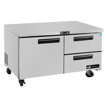 EFI Versa Chill Undercounter Beverage Cooler - 2 Drawers & 1 Door Refrigerator for Wine, Beer & Soda - Perfect for Home Bars, Restaurants & Office Break Rooms