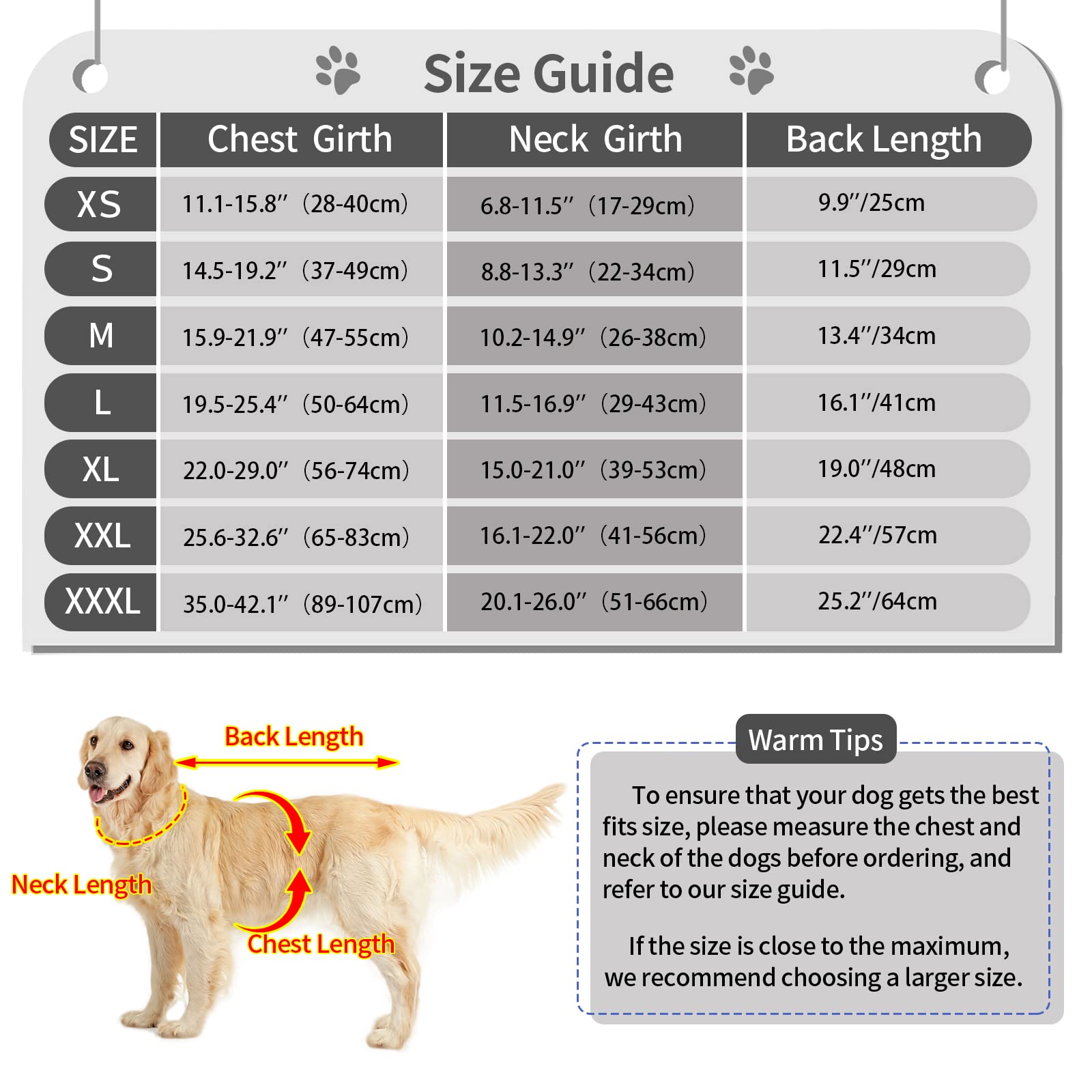 Malier Classic Plaid Fleece Dog Winter Coat - Windproof Warm Pet Jacket with Pocket for Small Medium Large Dogs | Cold Weather Apparel for Outdoor Walks & Winter Adventures (White, Small)