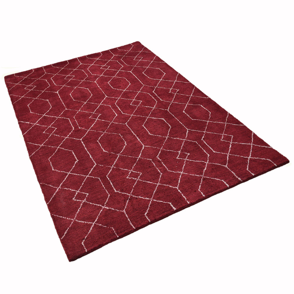 Hand Knotted Horizon Rug - Premium Wool Area Rug for Living Room, Bedroom & Dining Room - Soft & Durable Home Decor
