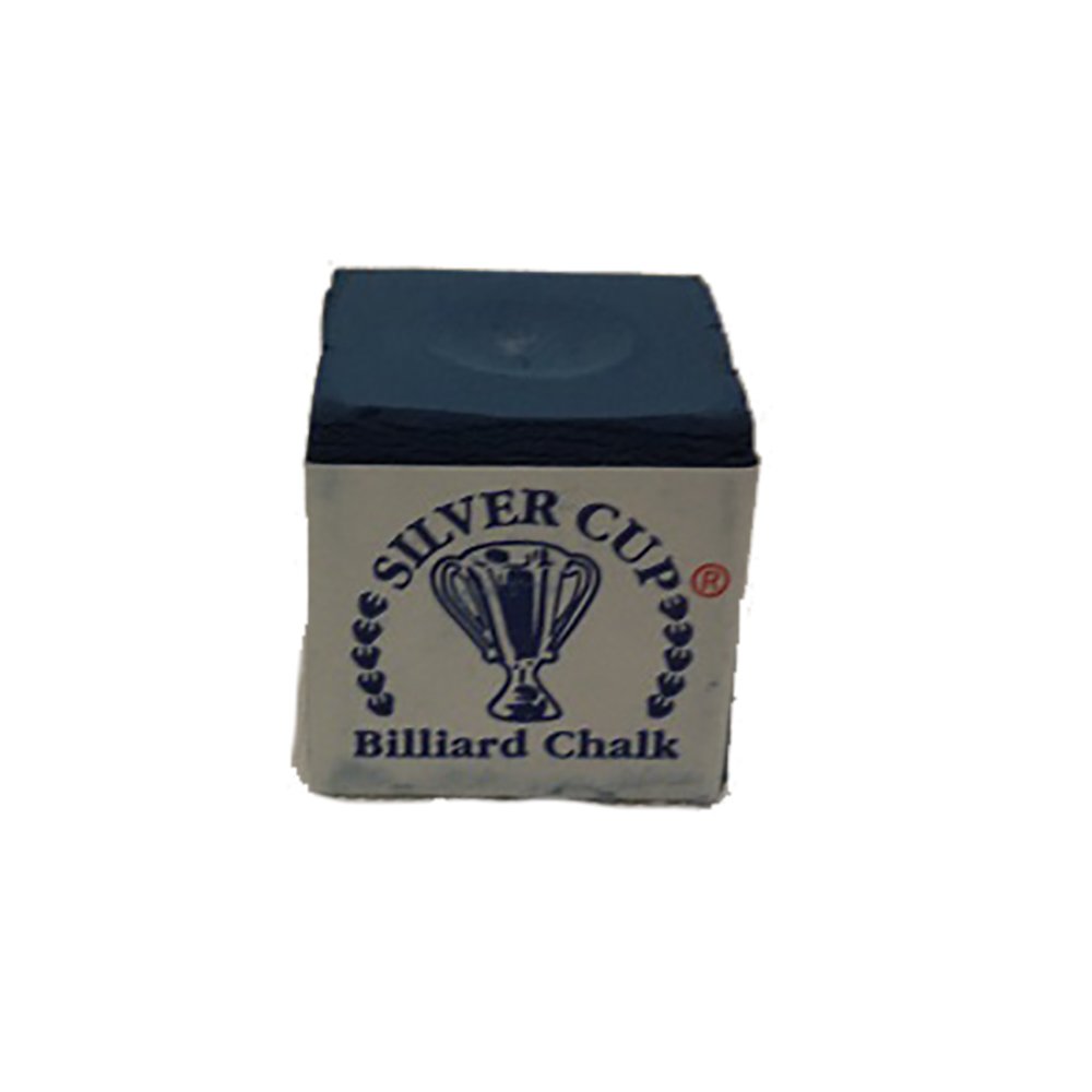Premium Silver Cup Set of 6 - Blue Billiard Pool Cue Chalk for Smooth Shots - Perfect for Pool Halls, Game Rooms & Professional Players