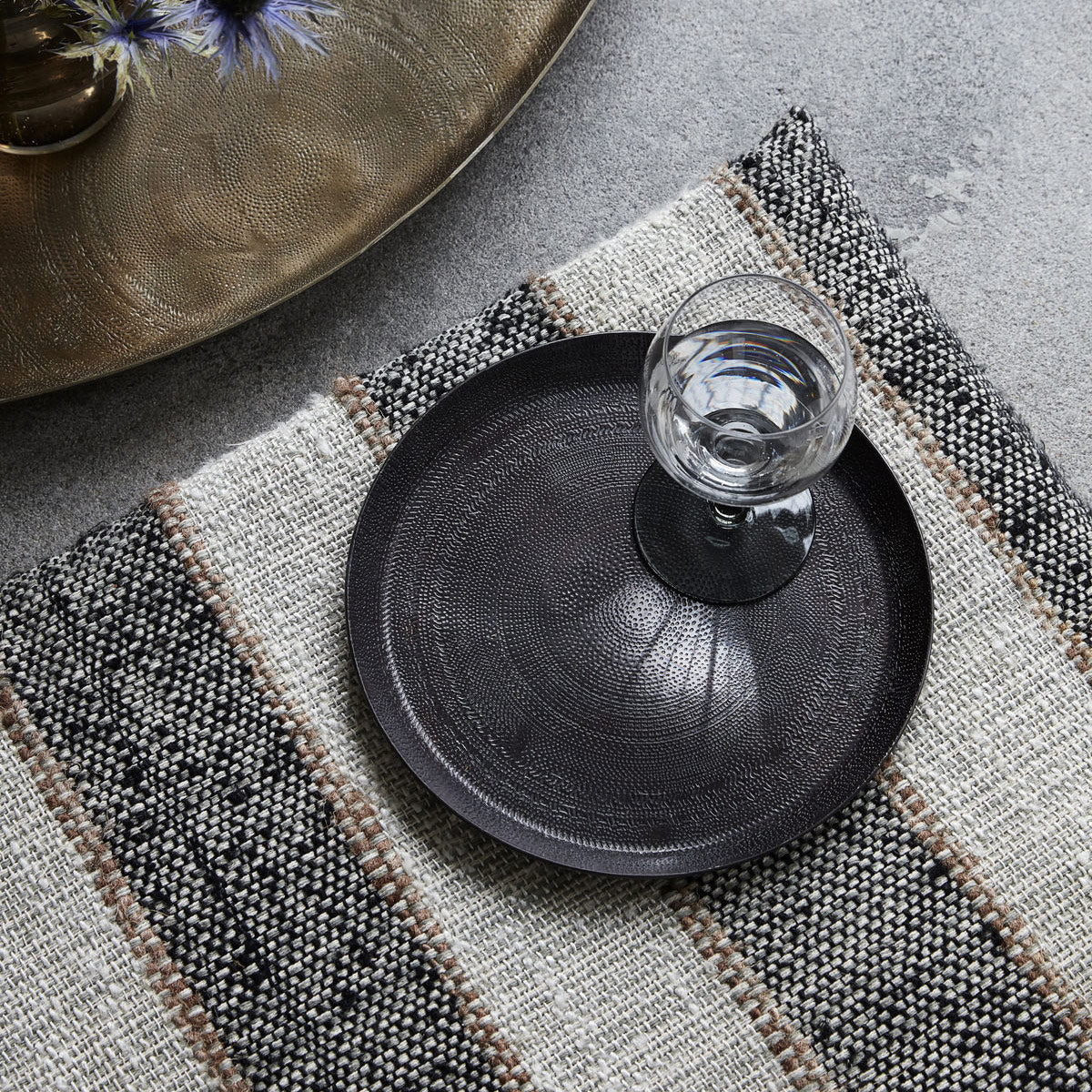 Handcrafted Dark Finish Etched Wooden Tray - Elegant Serving Tray for Coffee, Tea, and Breakfast in Bed - Perfect for Home Decor and Gift Giving