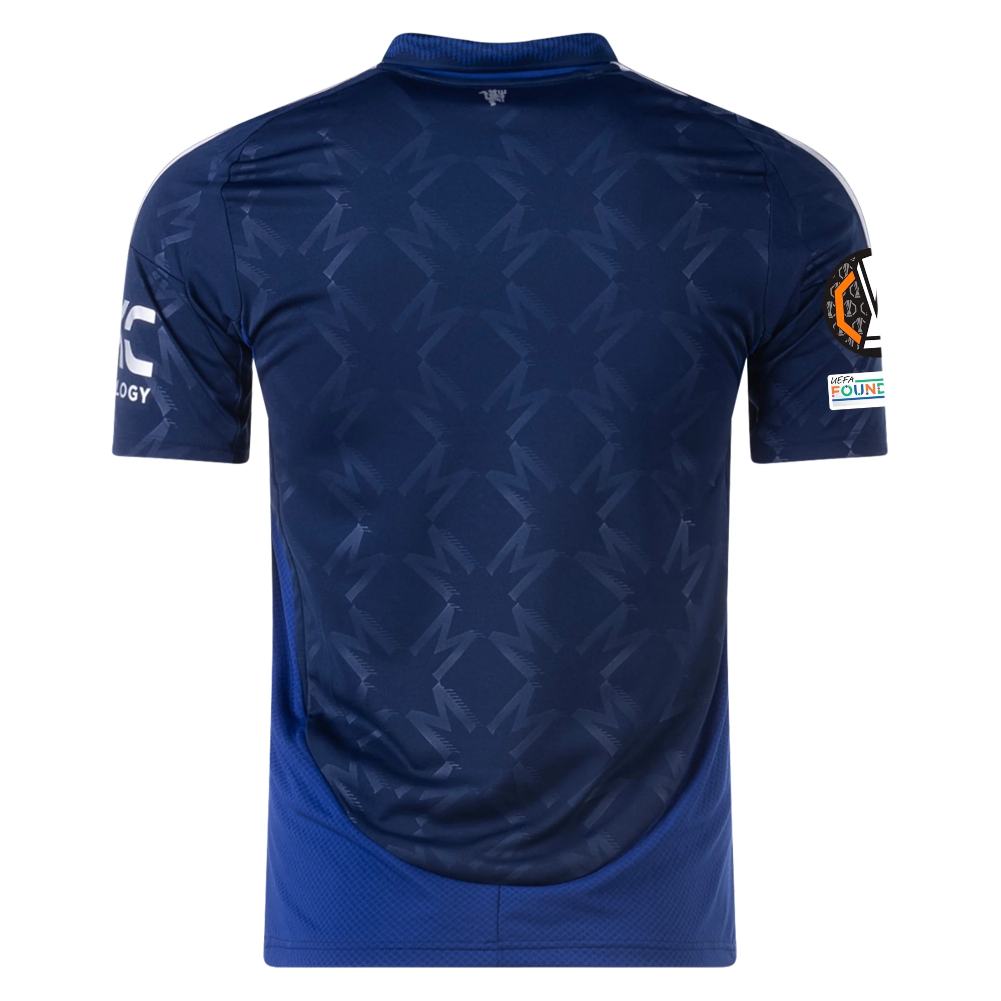Adidas Manchester United 2024/25 Away Jersey with Europa League Patches - Night Indigo | Authentic Football Shirt for Fans & Players | Perfect for Matchdays, Training & Collecting