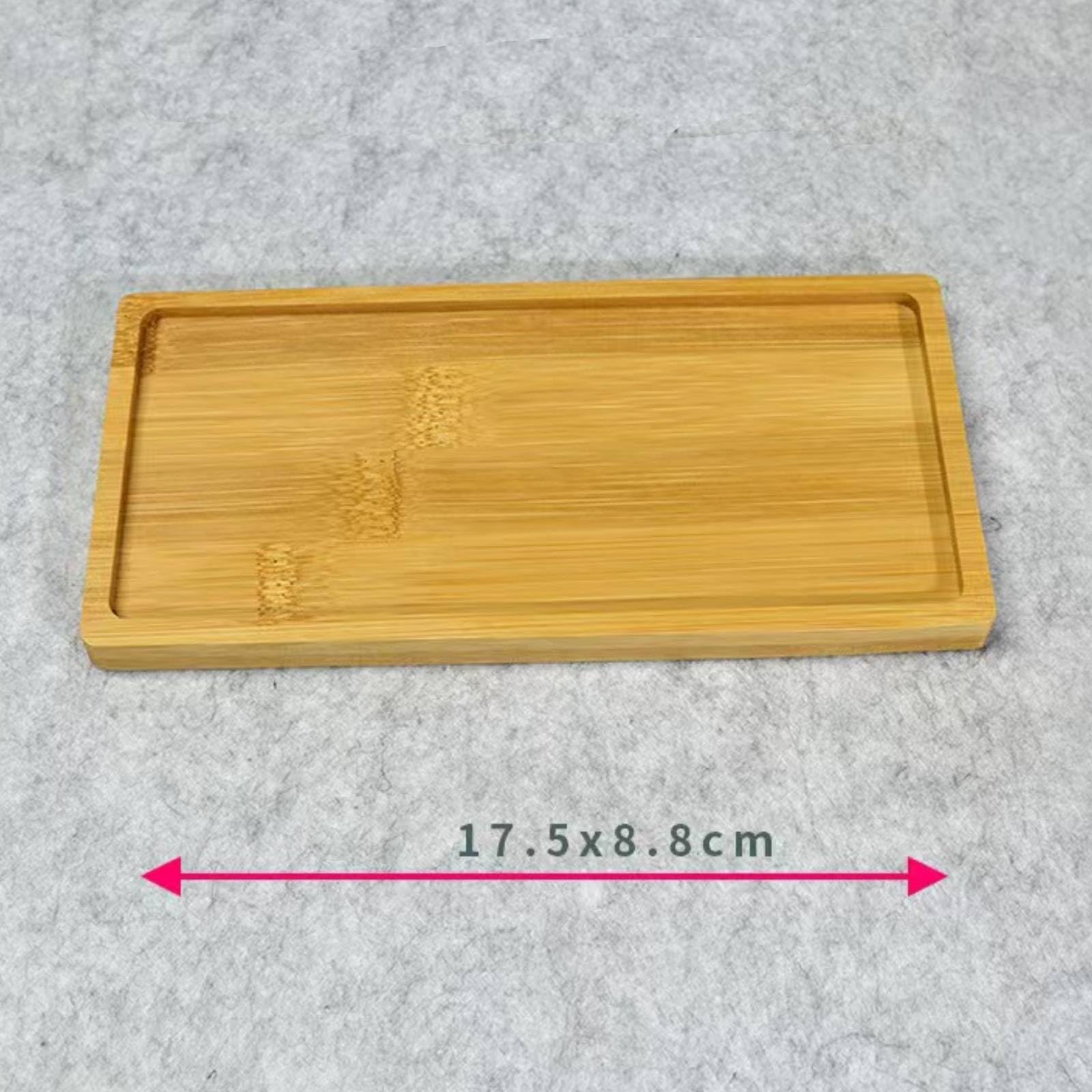 Bamboo Soap Dispenser Tray - Bathroom Countertop Organizer, Kitchen Sink Tray, Jewelry & Cosmetic Holder - Natural Wood Vanity Tray for Bathroom, Dresser, Bathtub - Perfect for Organizing Rings, Soaps & Beauty Products