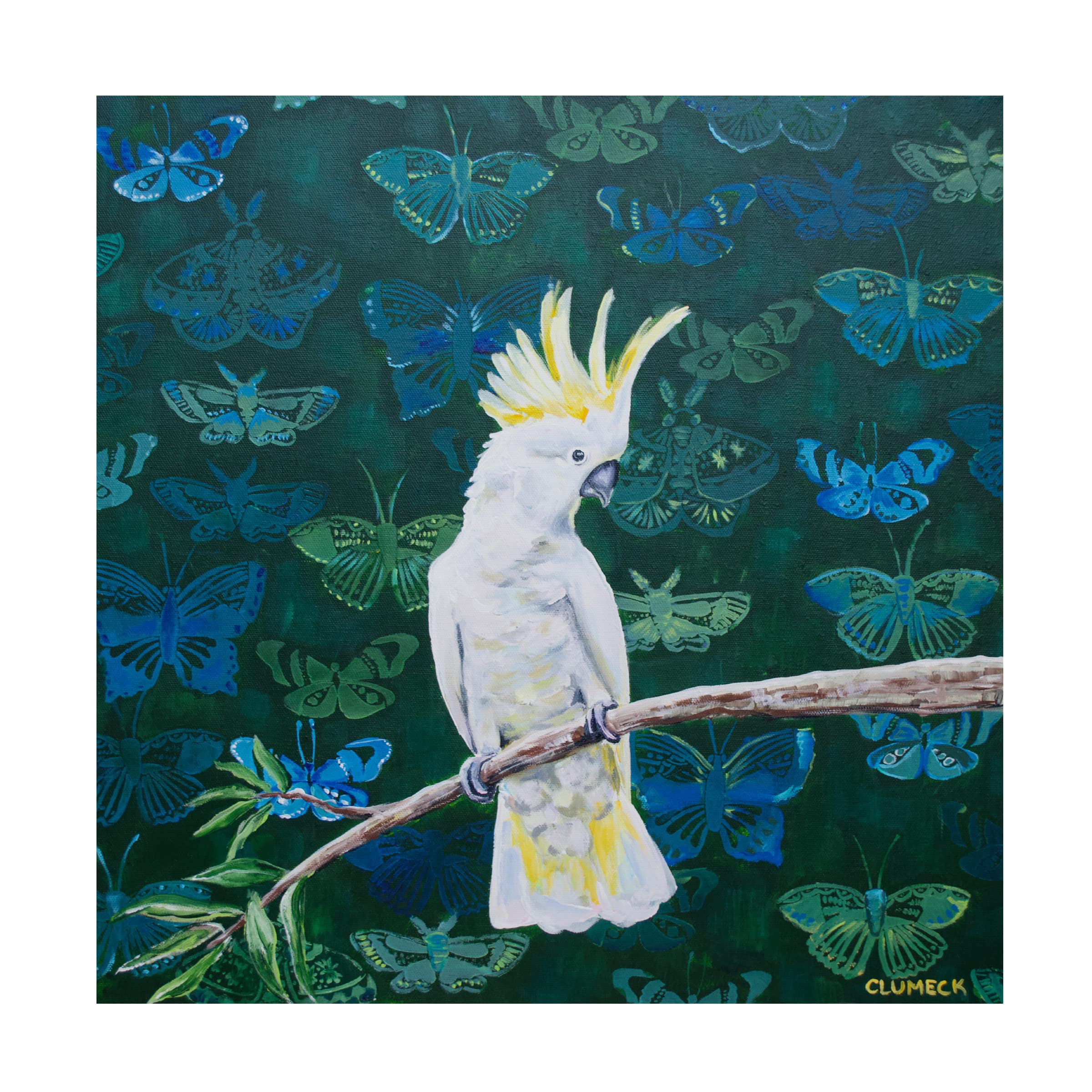Trademark Fine Art 'Yellow Crested' Canvas Wall Art by Alana Clumeck - Modern Home Decor for Living Room, Bedroom & Office
