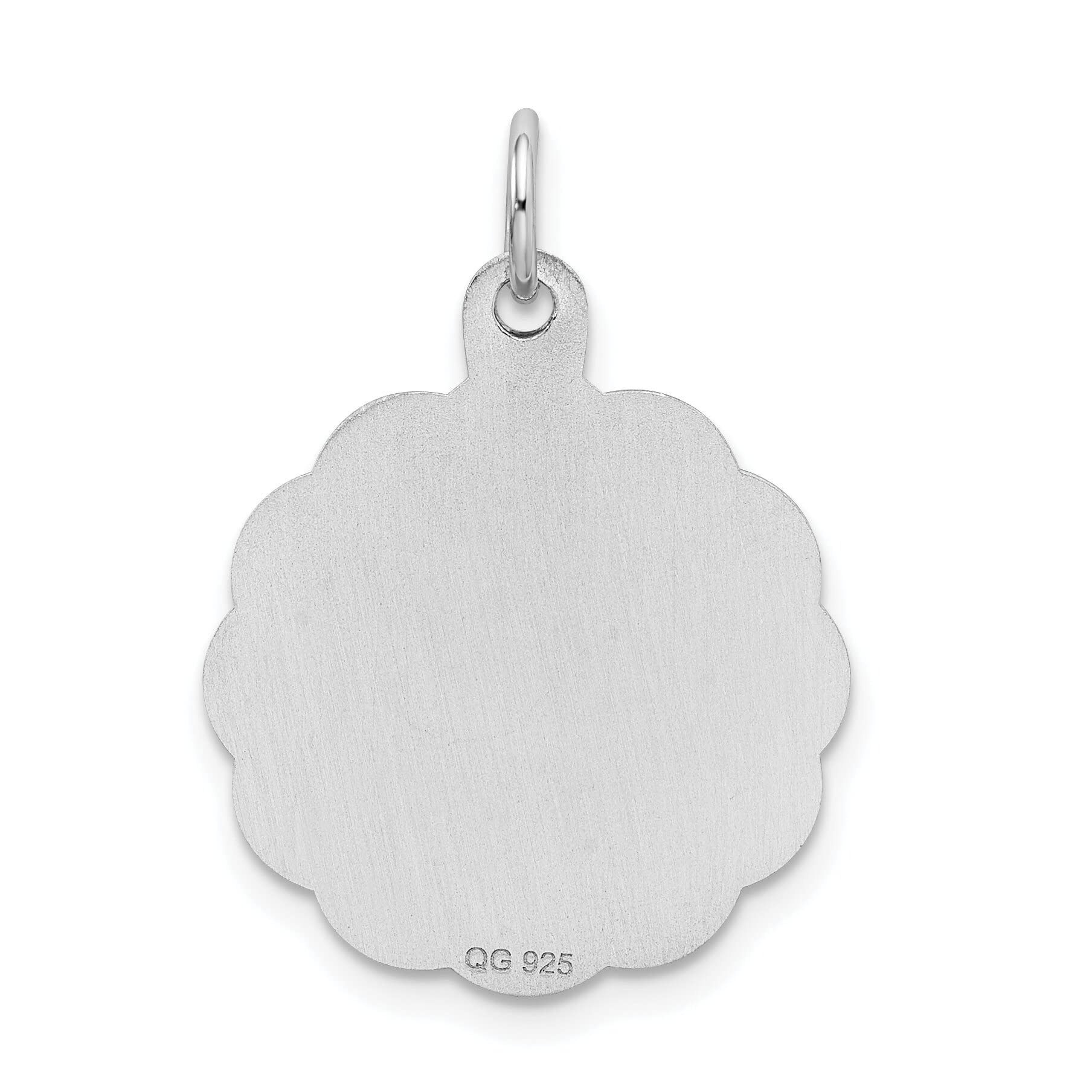 FindingKing Sterling Silver Graduation Day Disc Charm & 18
