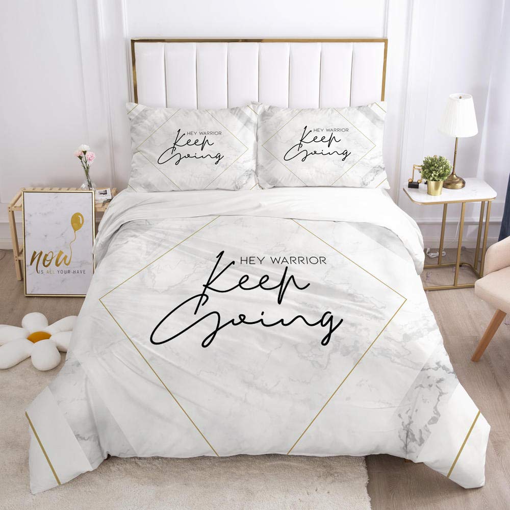 Geekcook 4-Piece 3D Bedding Set - Luxury Comforter, Duvet Cover & Pillowcases - Queen/King Size (008_Ru Single) - Perfect for Modern Bedrooms & Guest Rooms