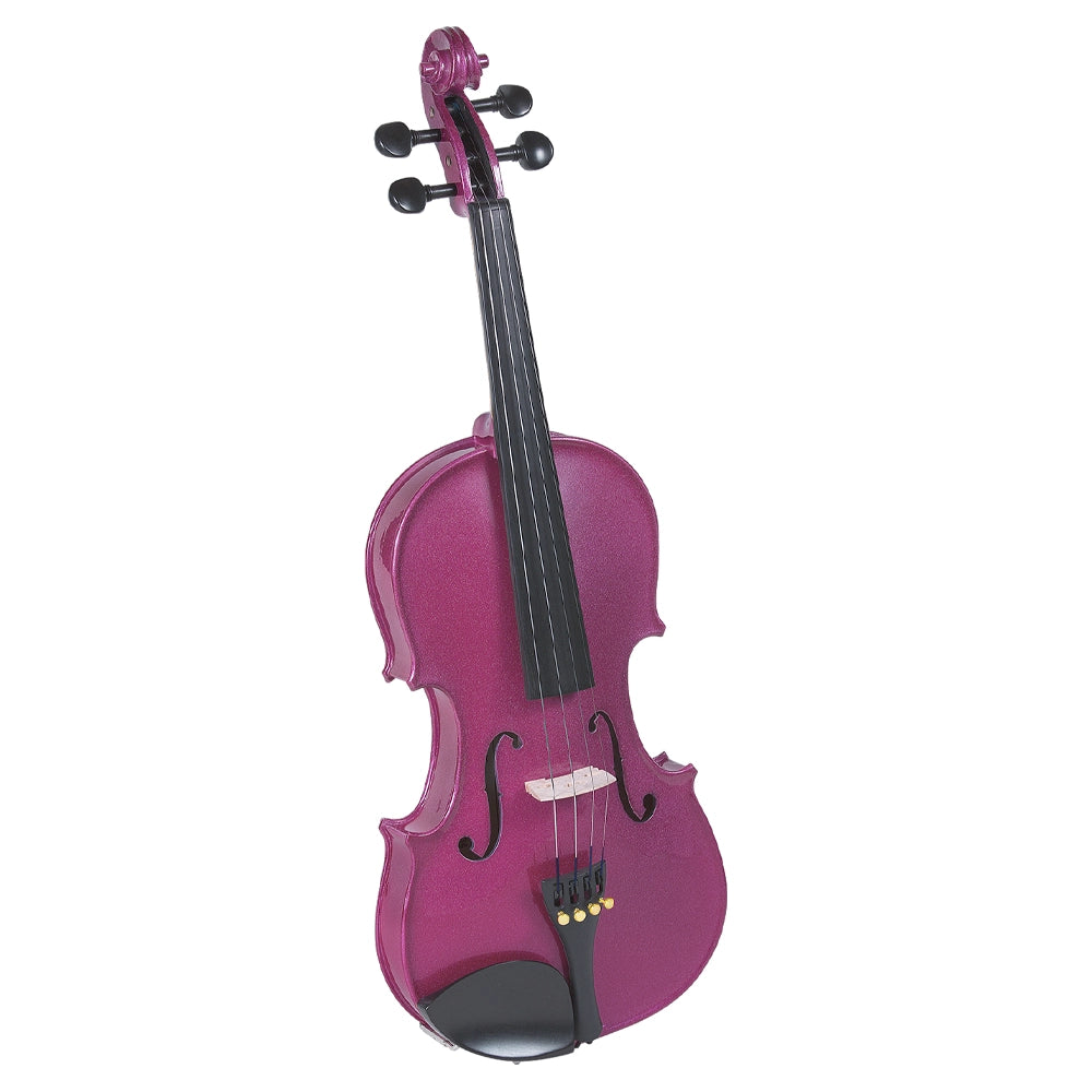 Cremona SV 75 Premier Novice Violin Outfit - Full Size 4/4 with Bow, Case & Rosin - Available in Multiple Colors - Perfect for Beginners & Music Students