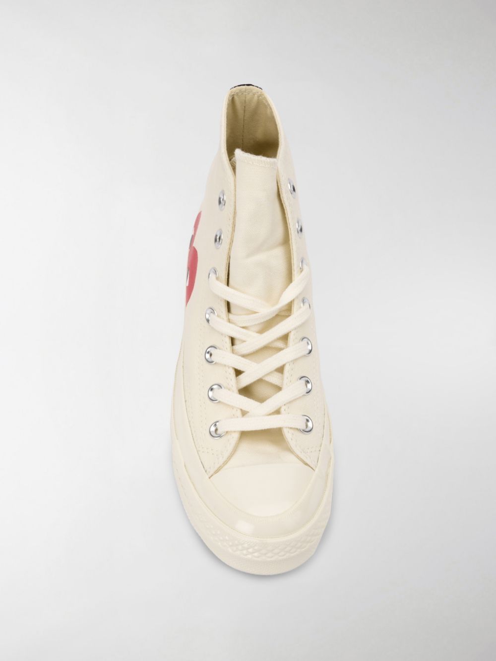 Comme des Garcons Beige Sneakers for Women - Fashionable Low Top Canvas Shoes for Casual Wear & Street Style Outfits