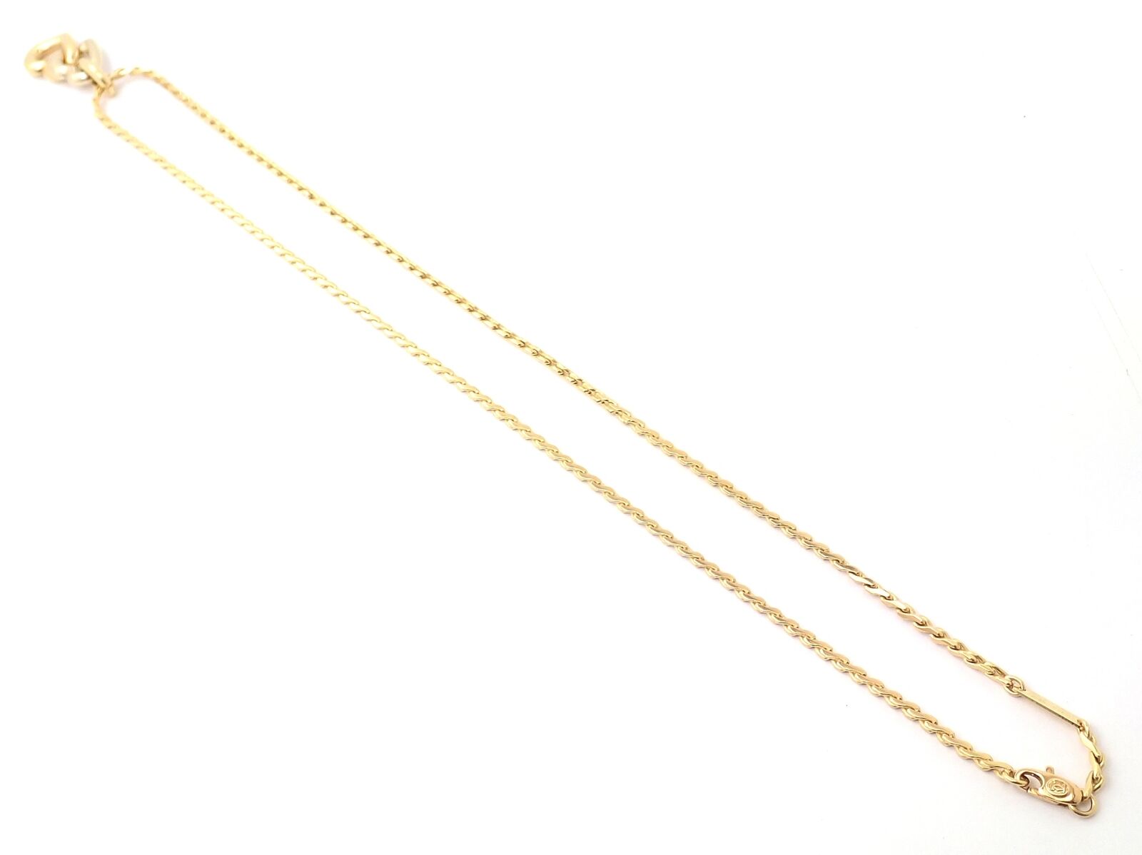 Authentic Cartier 18k Yellow & White Gold Double Heart Pendant Necklace with S Chain - Elegant Jewelry Gift for Women, Perfect for Anniversaries & Valentine's Day