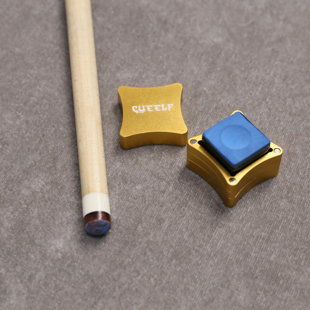 磁性台球杆巧粉盒-便携式台球巧粉架，适用于台球、斯诺克，1件装，提升击球精准度
