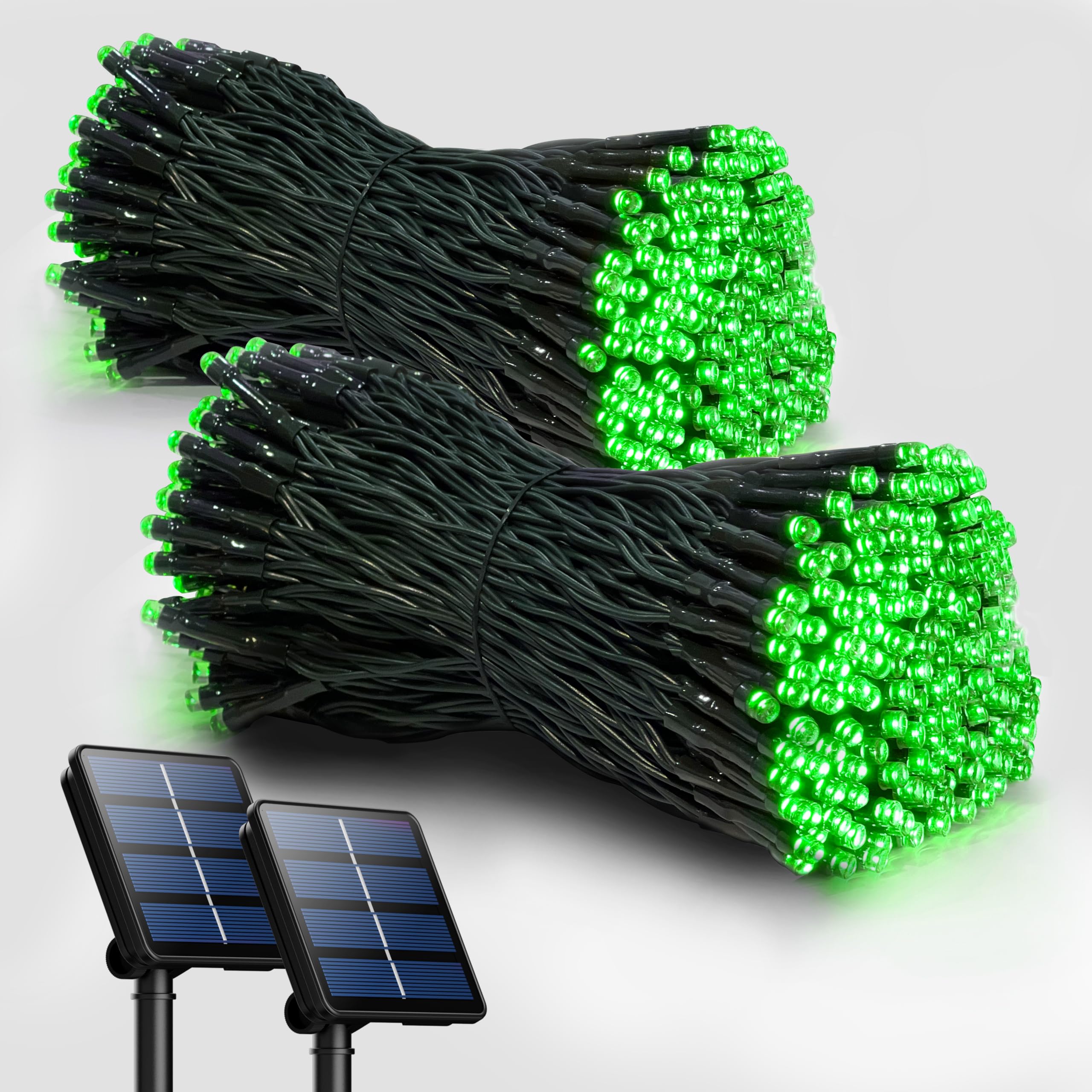 2 Pack Solar String Lights Outdoor - 200 LED 72FT Waterproof Solar Powered Lights with 8 Modes for Garden, Patio, Balcony | Perfect for Christmas, Wedding, Party & Backyard Decor