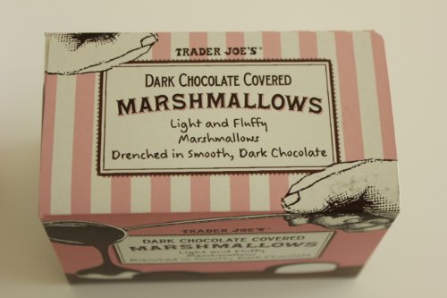Trader Joe's Dark Chocolate Covered Marshmallows - Gourmet Snacks for Dessert, Gifts & Parties | Rich Cocoa & Fluffy Marshmallow Treats