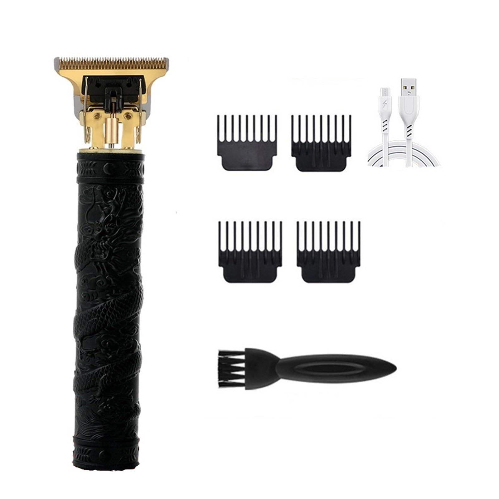 Professional T9 Electric Hair Clipper - Rechargeable Men's Hair Trimmer & Beard Shaver Kit with ABS Body (Ideal for Home Barbering, Grooming, and Travel Use)