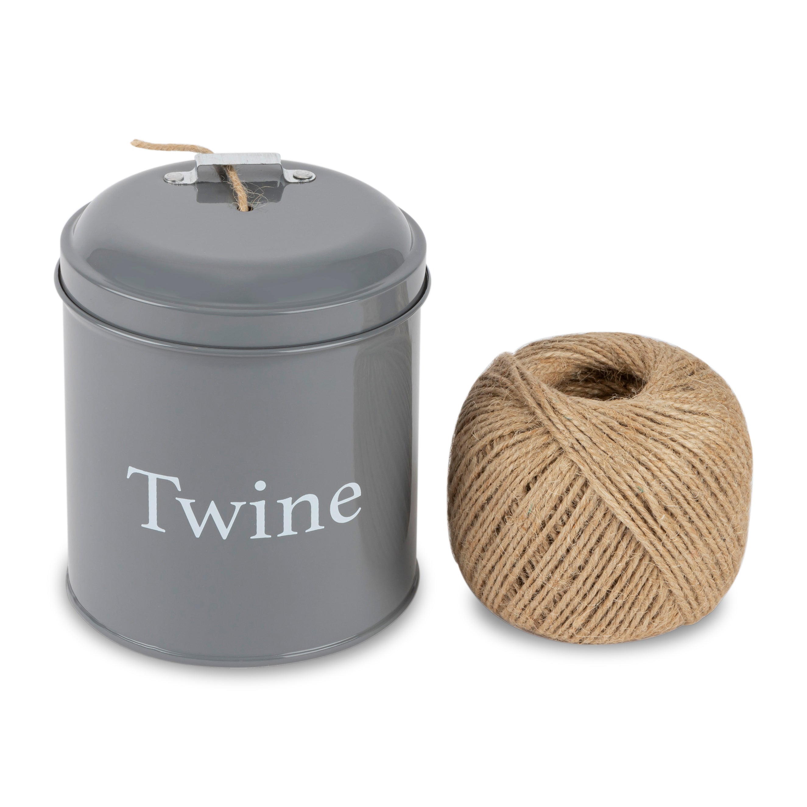 Thistlewood Classic Garden Twine Tin with Cutter - 140cm Natural Jute Twine for Gardening, Crafting & Gift Wrapping | Durable Outdoor String for Plants, DIY Projects & Home Decor
