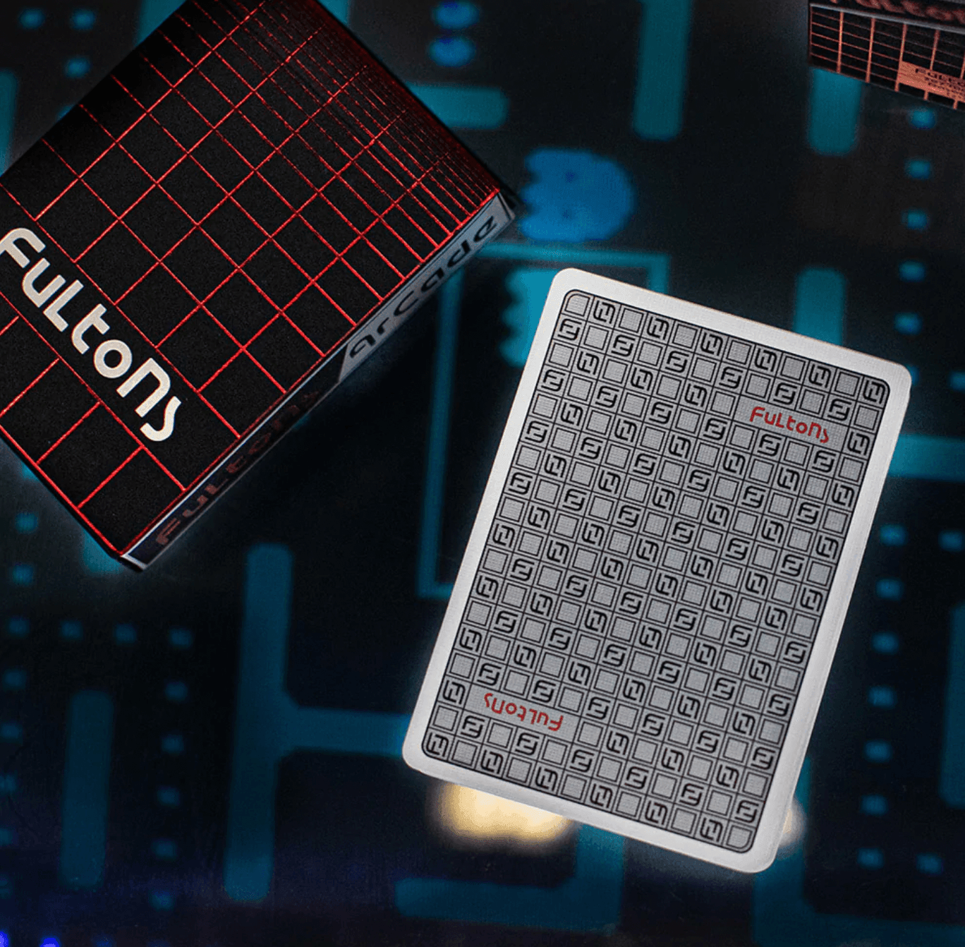Premium Fulton's Arcade Playing Cards - Classic Design, Durable & Waterproof for Poker, Magic Tricks & Game Nights - Perfect for Parties, Travel & Collectors