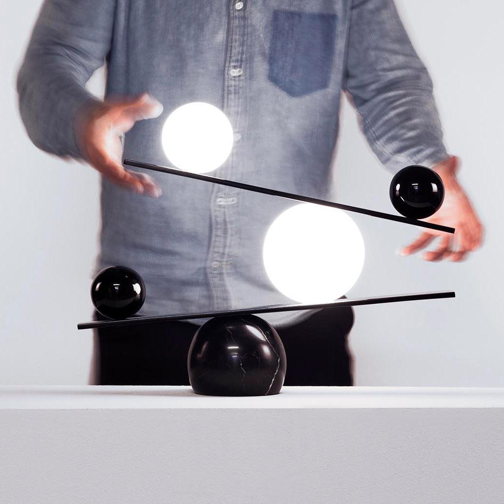 Modern Balance Table Lamp - Adjustable LED Desk Light for Home Office, Bedroom & Study - Perfect for Reading, Working & Decor