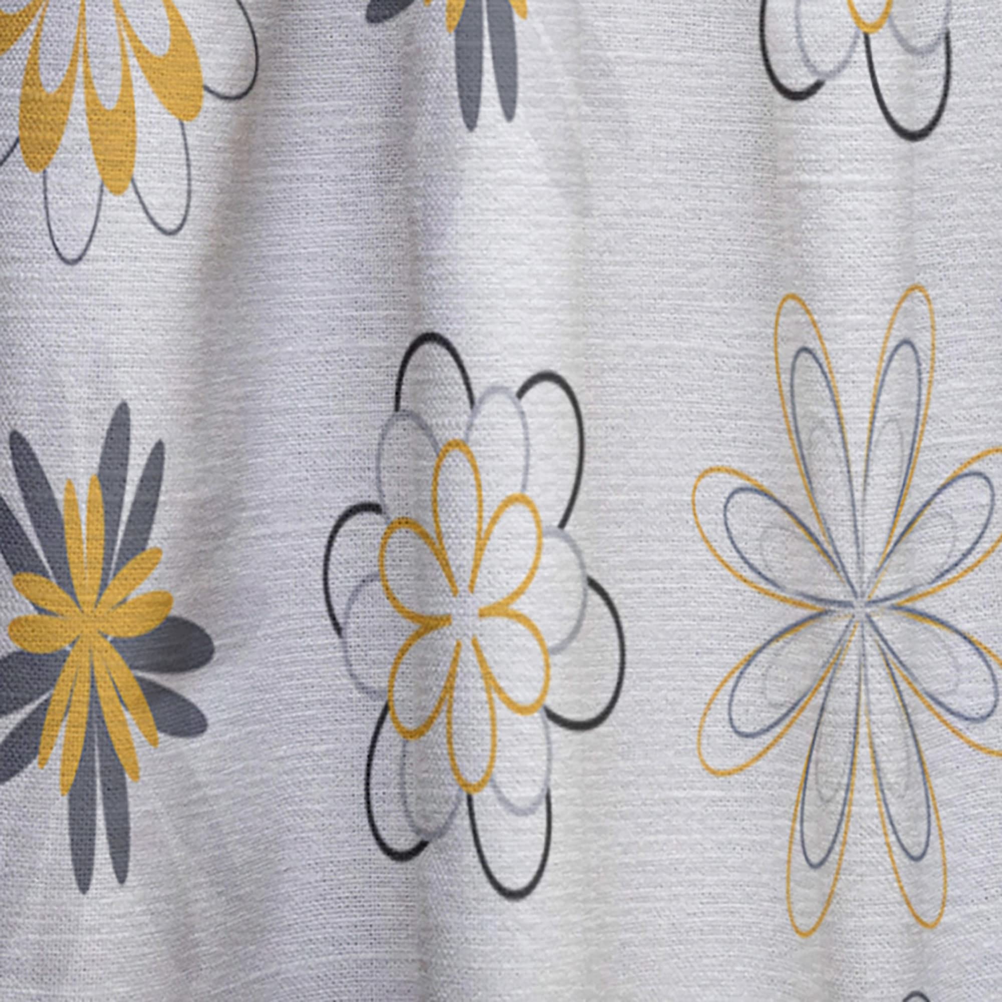 DesignQ Thermal Insulated Curtains - Retro Floral Pattern VIII - 52x90 Inch Single Panel for Bedroom & Living Room - Blackout Drapes for Home Decor, Energy Saving & Privacy Protection